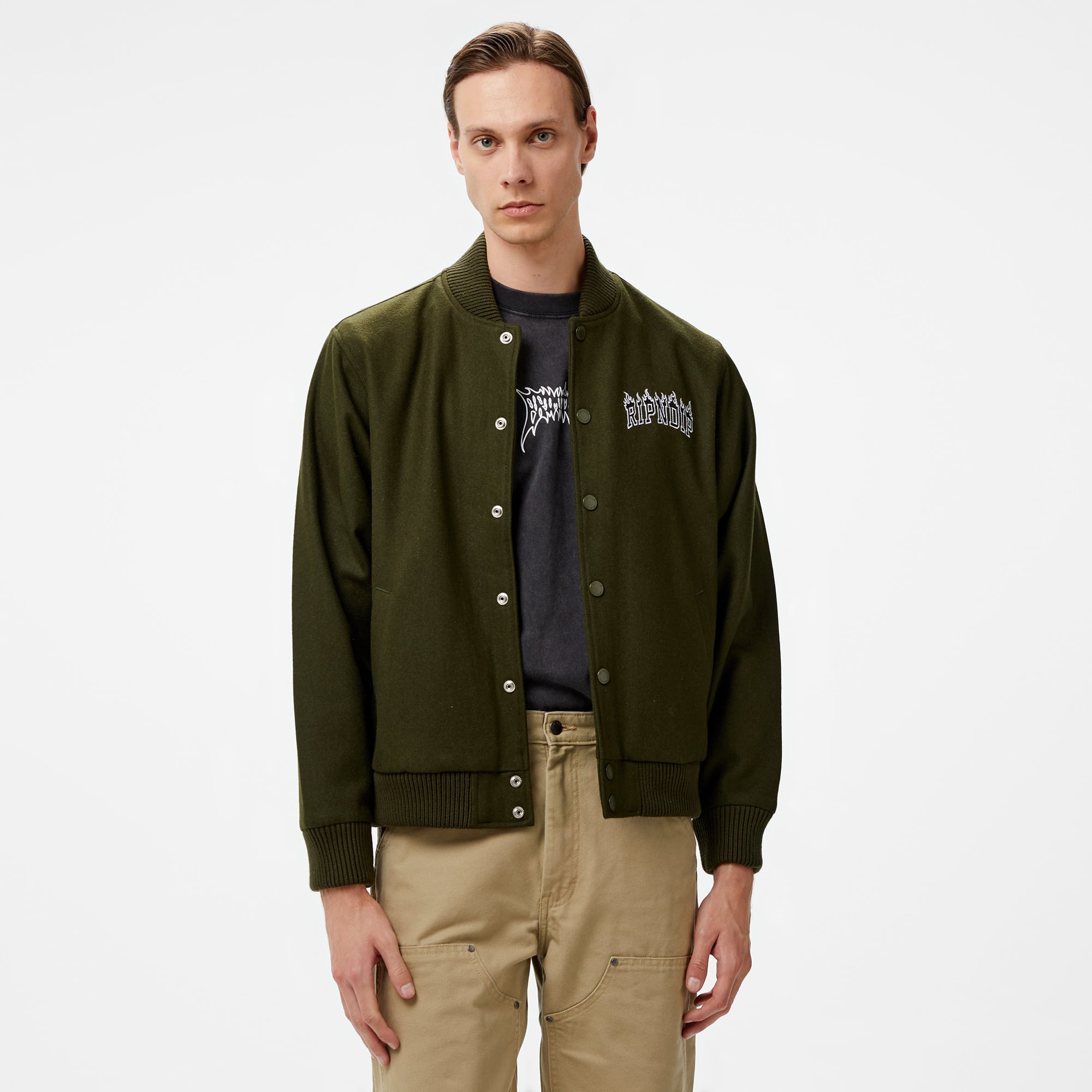 Ripndip Fire Spirit Varsity Erkek Yeşil Ceket