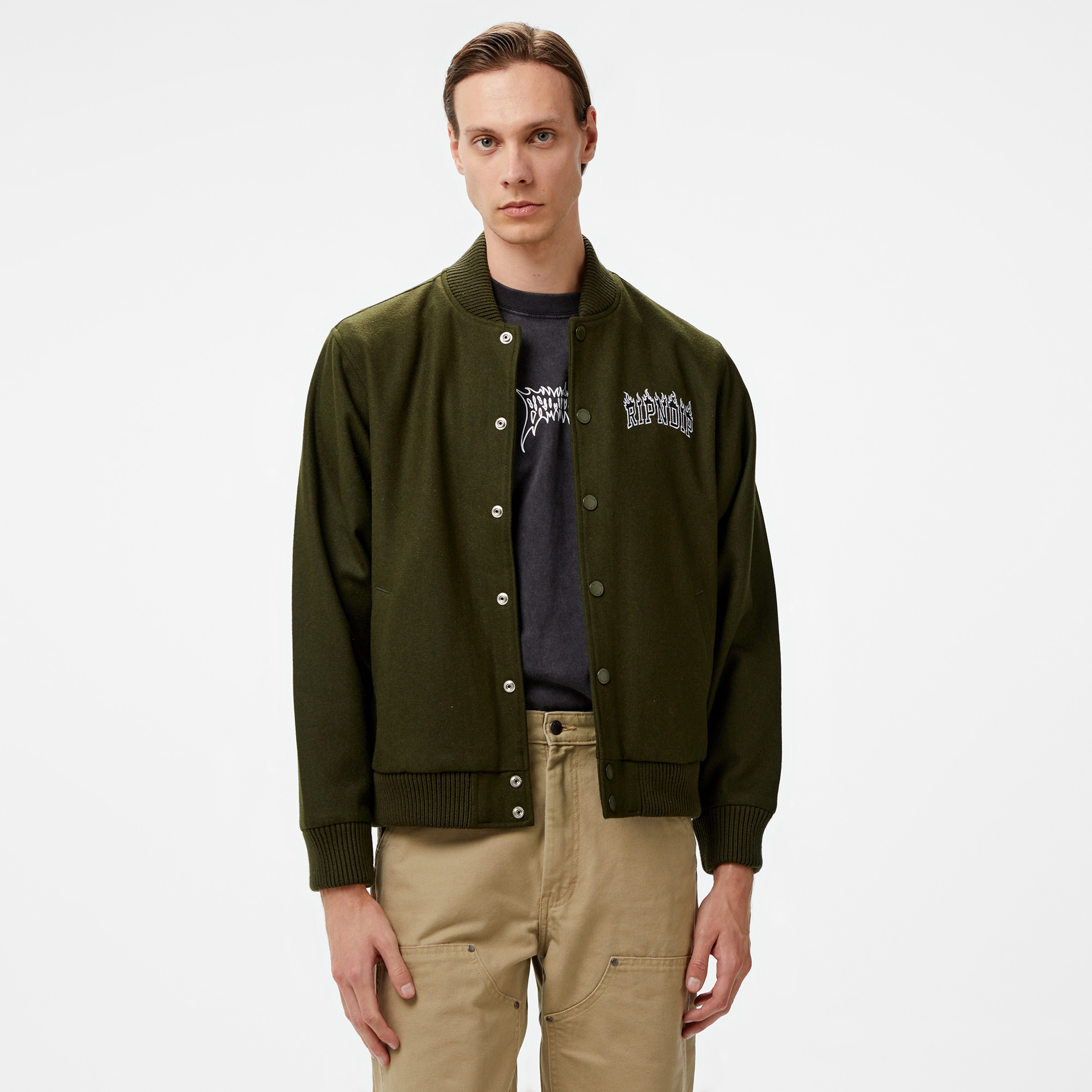 Ripndip Fire Spirit Varsity Erkek Yeşil Ceket