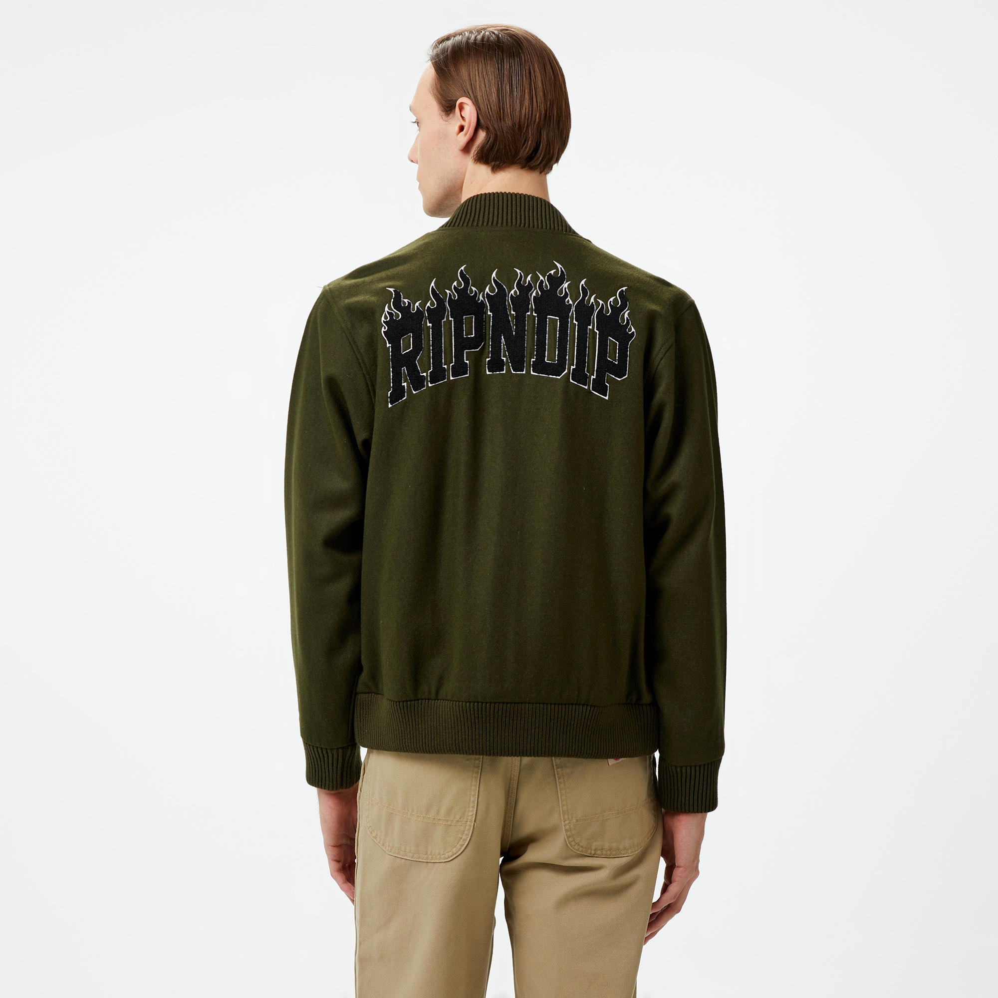 Ripndip Fire Spirit Varsity Erkek Yeşil Ceket