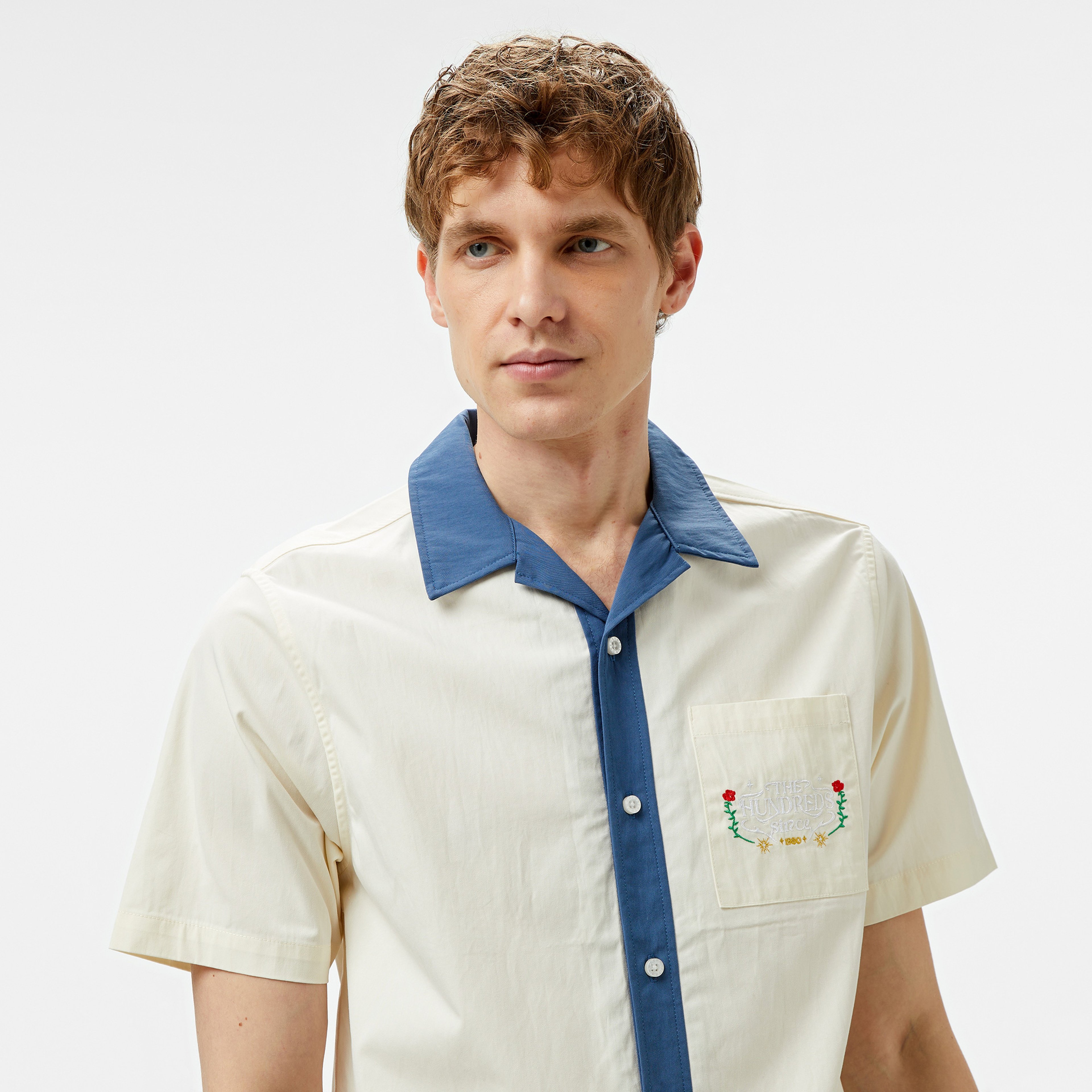 The Hundreds Giles SS Woven Erkek Beyaz Gömlek