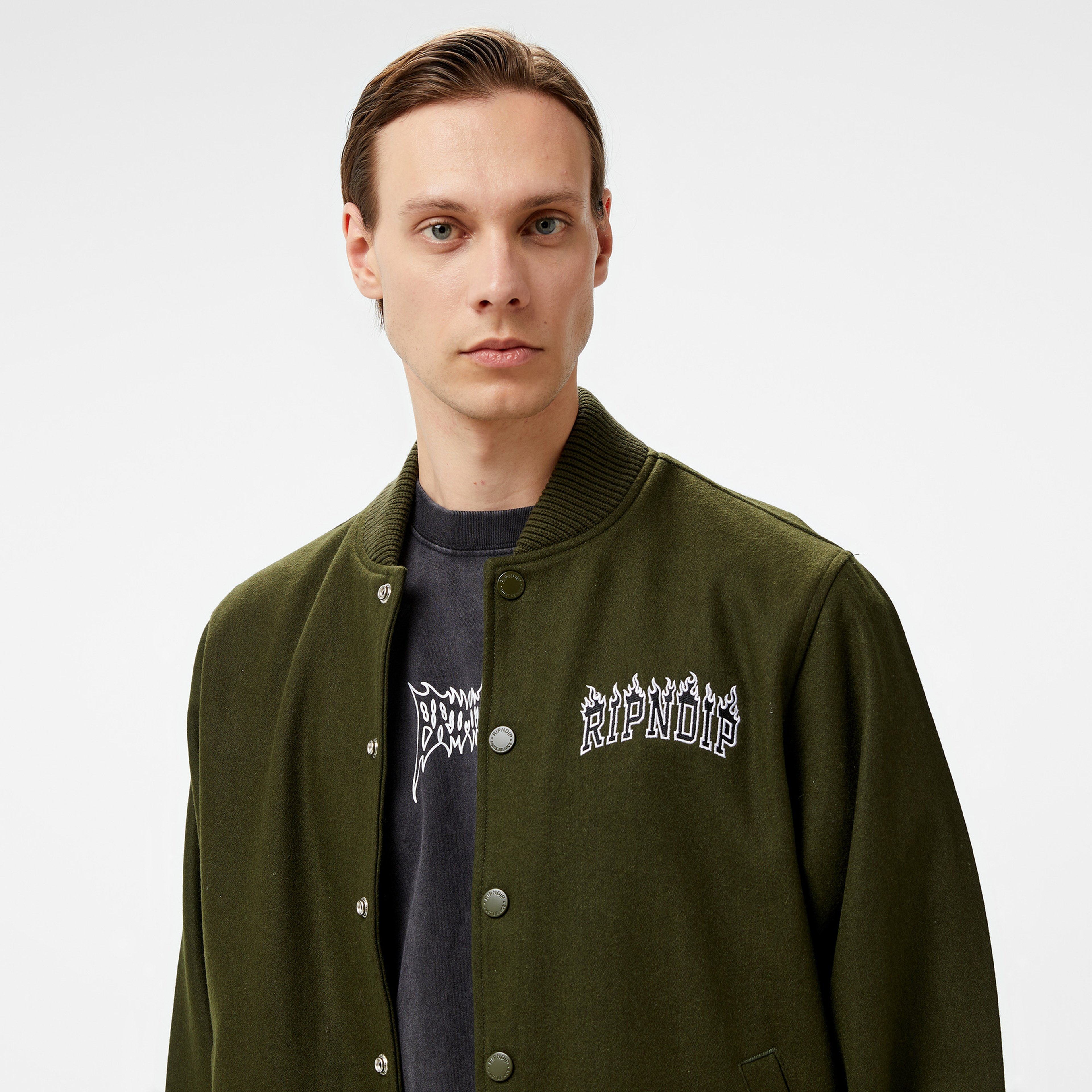 Ripndip Fire Spirit Varsity Erkek Yeşil Ceket