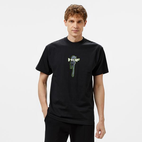 HUF Vise Erkek Siyah Tişört