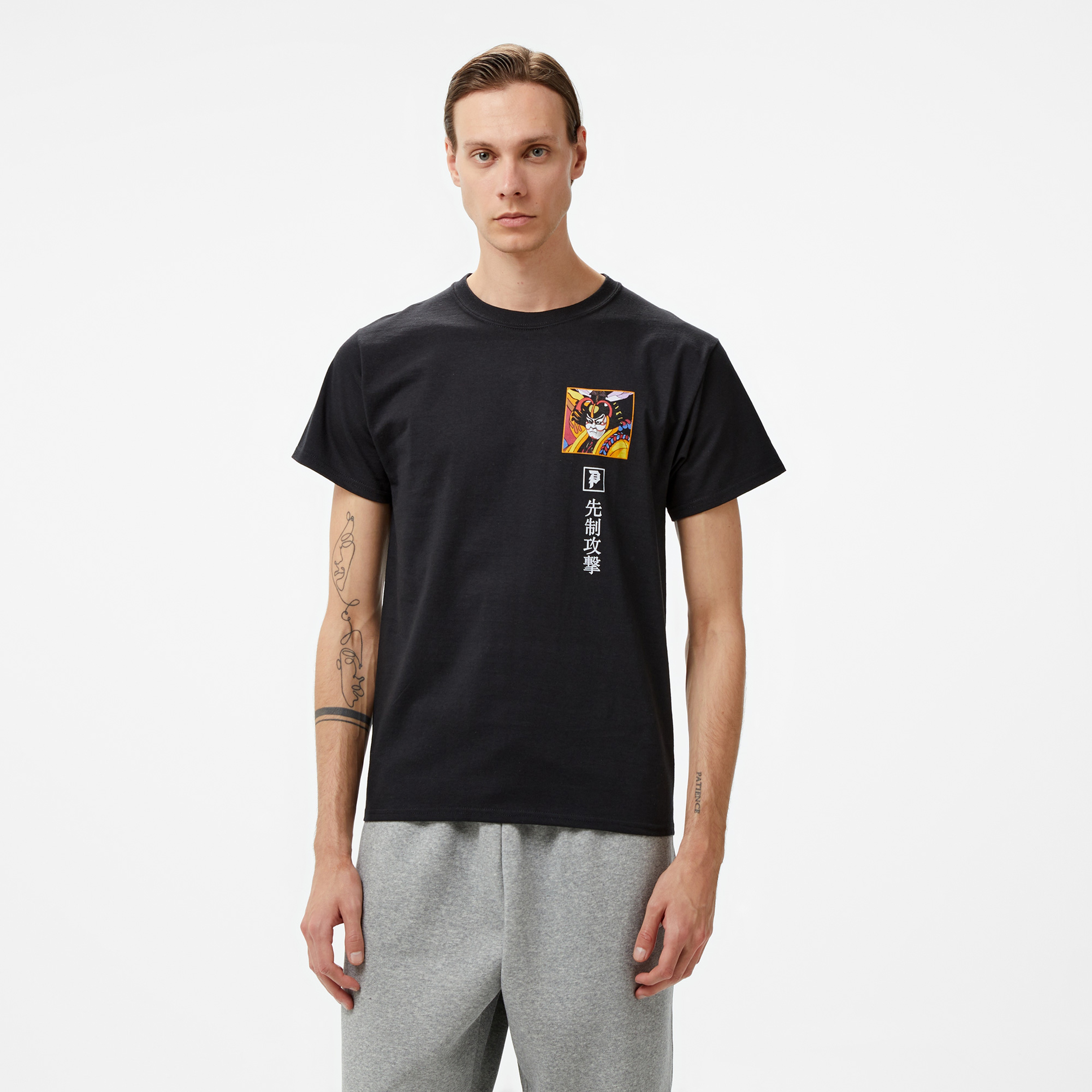 Primitive In Peace Erkek Siyah Tişört