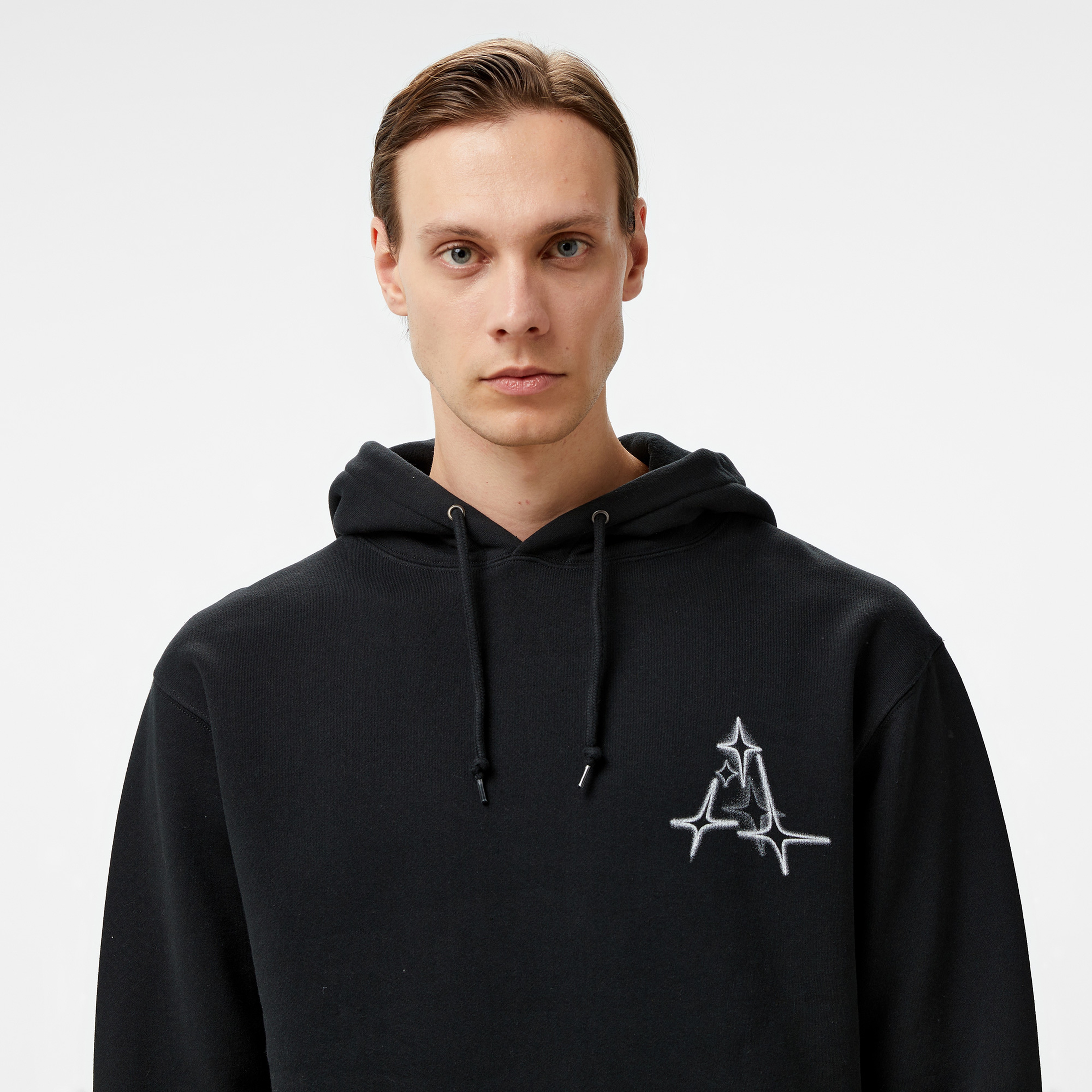Huf Gleam P/O Erkek Siyah Hoodie