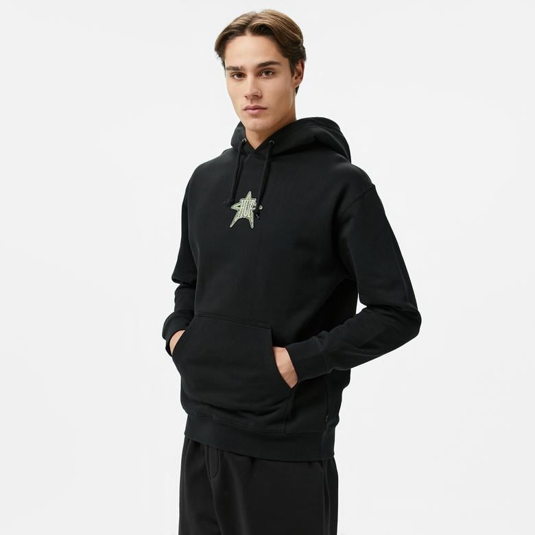 Huf Intergalactic P/O Erkek Siyah Hoodie