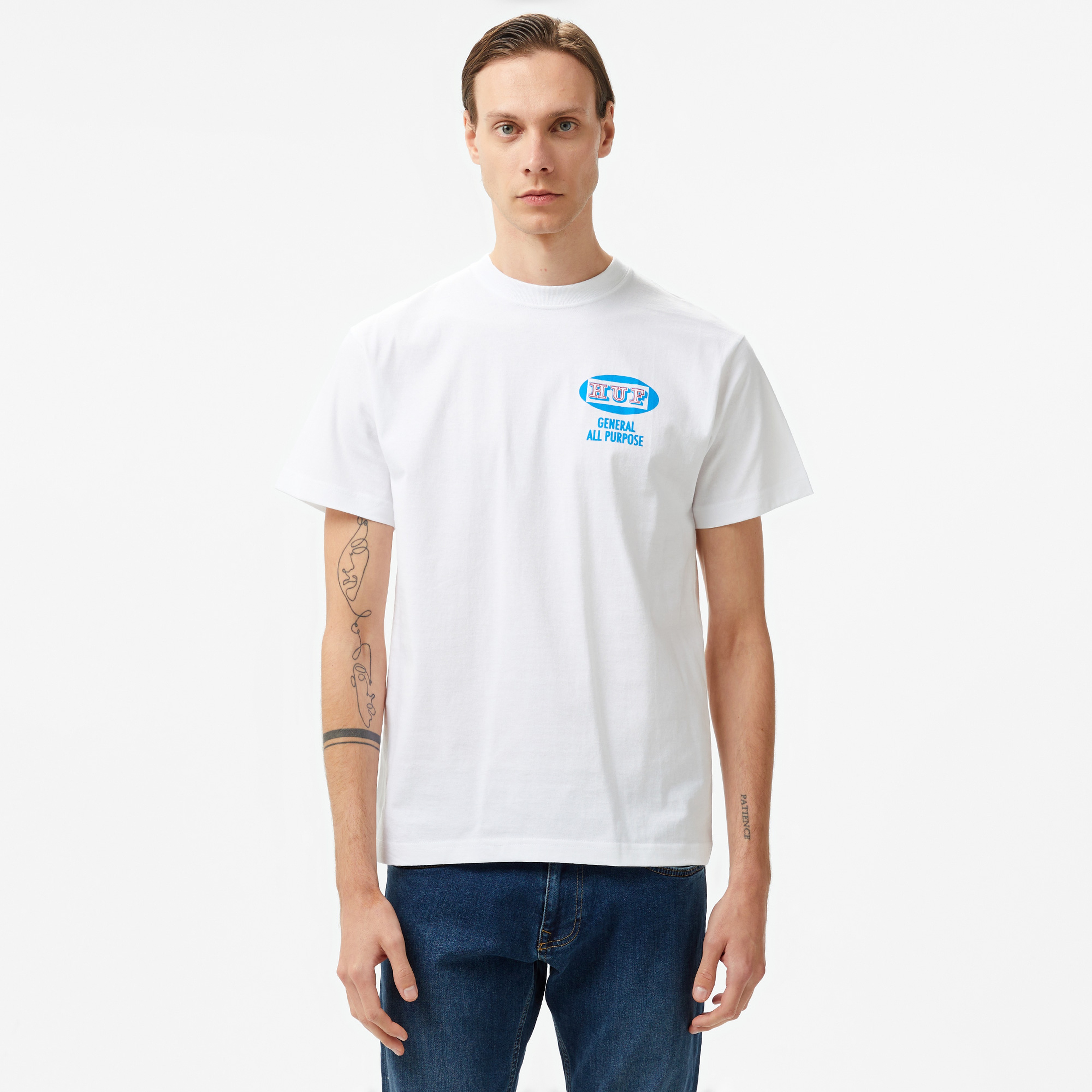 HUF All Purpose Erkek Beyaz Tişört