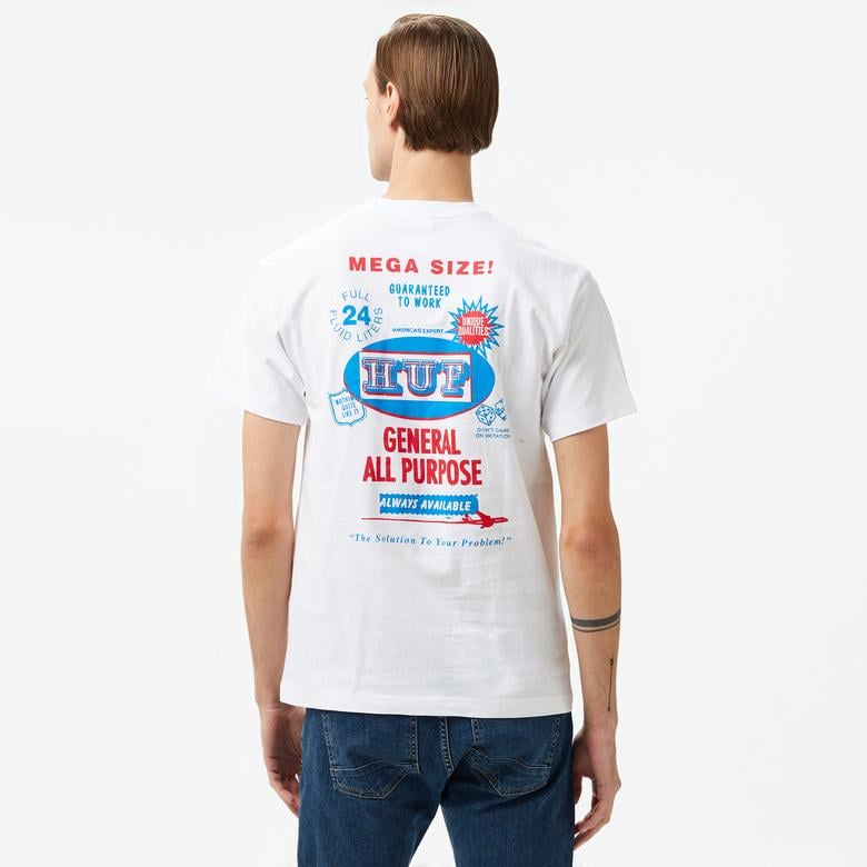 HUF All Purpose Erkek Beyaz Tişört