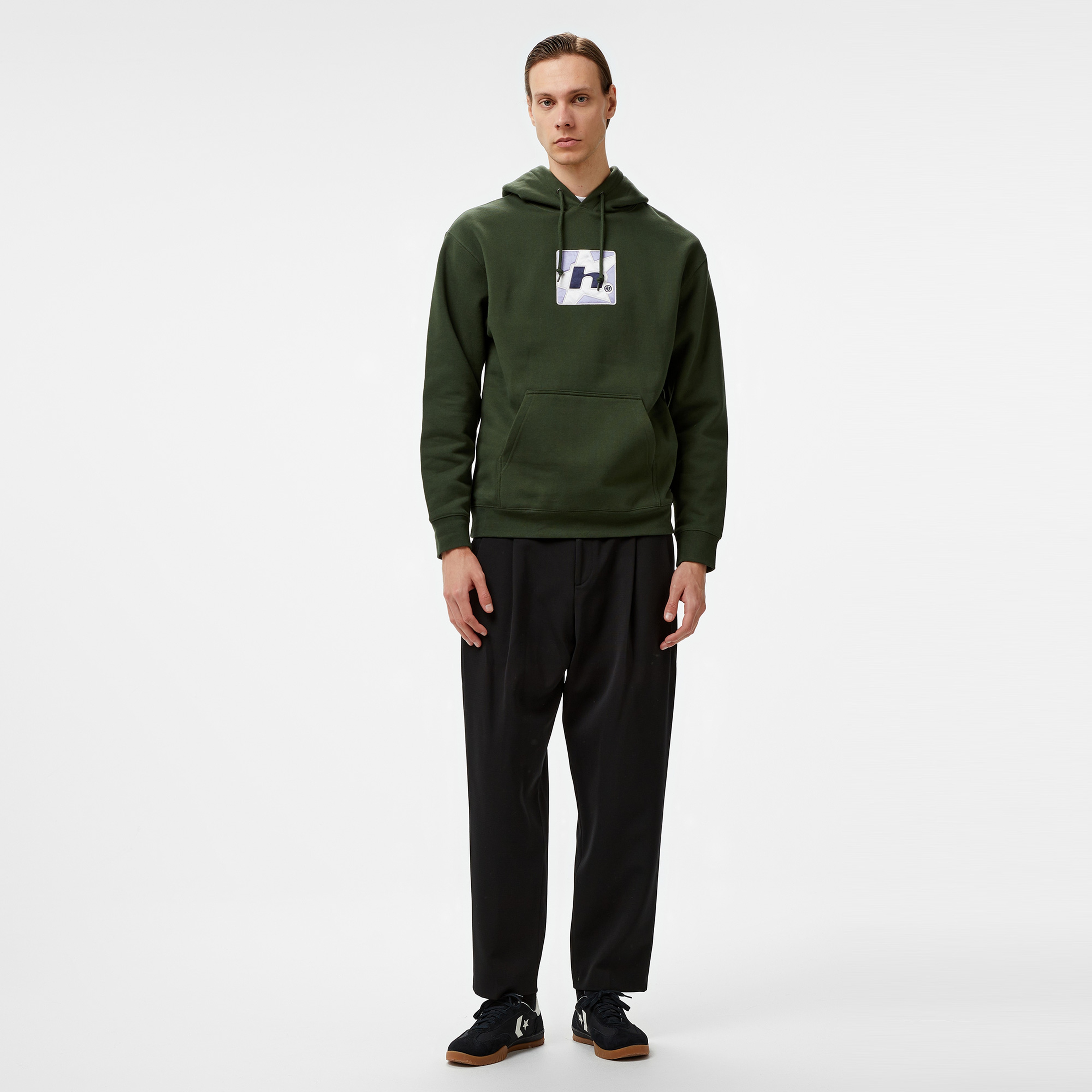 Huf Star P/O Erkek Yeşil Hoodie