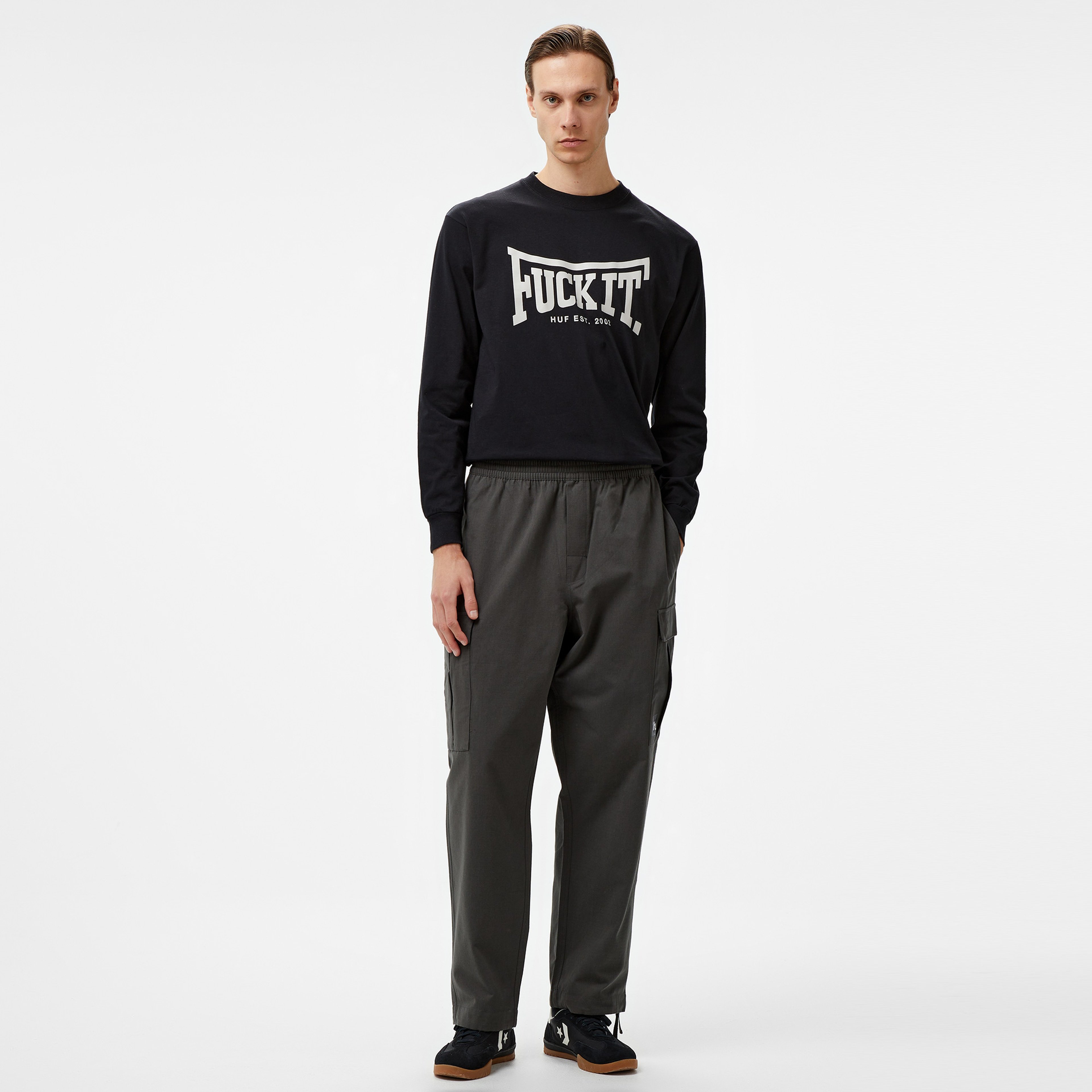 Huf Leisure Cargo Pant Erkek Siyah Pantolon