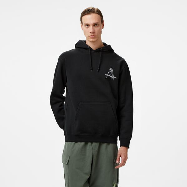 Huf Gleam P/O Erkek Siyah Hoodie