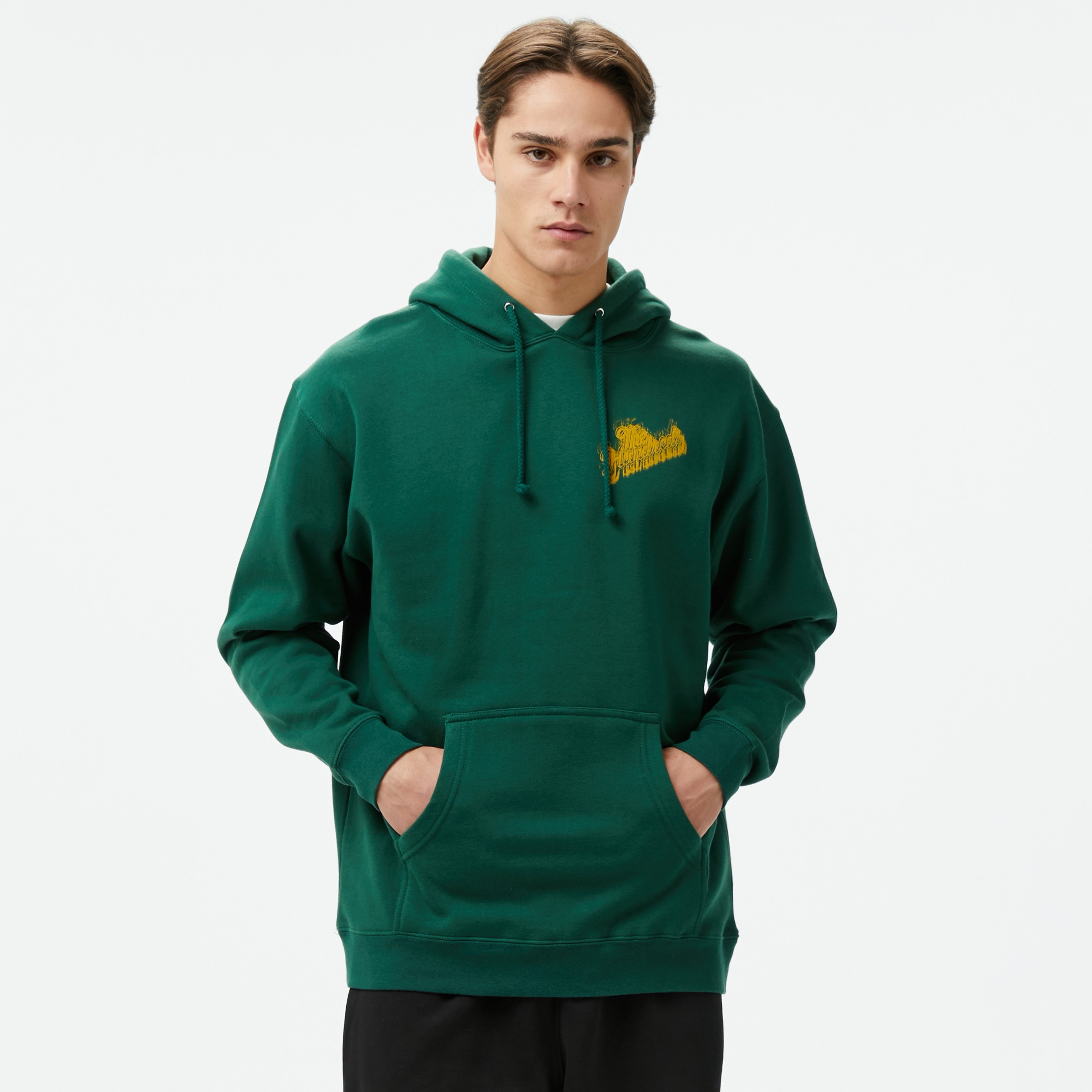 The Hundreds Blurred Slant Pullover Erkek Yeşil Sweatshirt