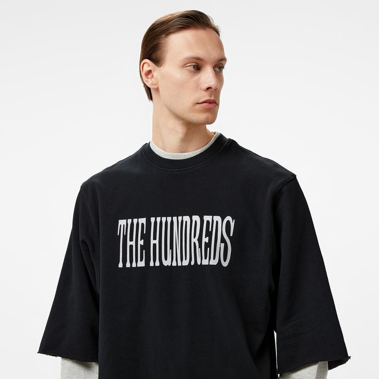 The Hundreds Layer Crewneck Erkek Siyah Sweatshirt