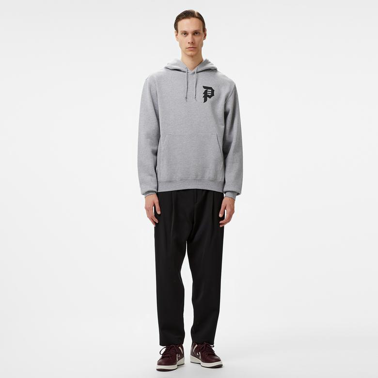Primitive Courage Hood Erkek Gri Hoodie