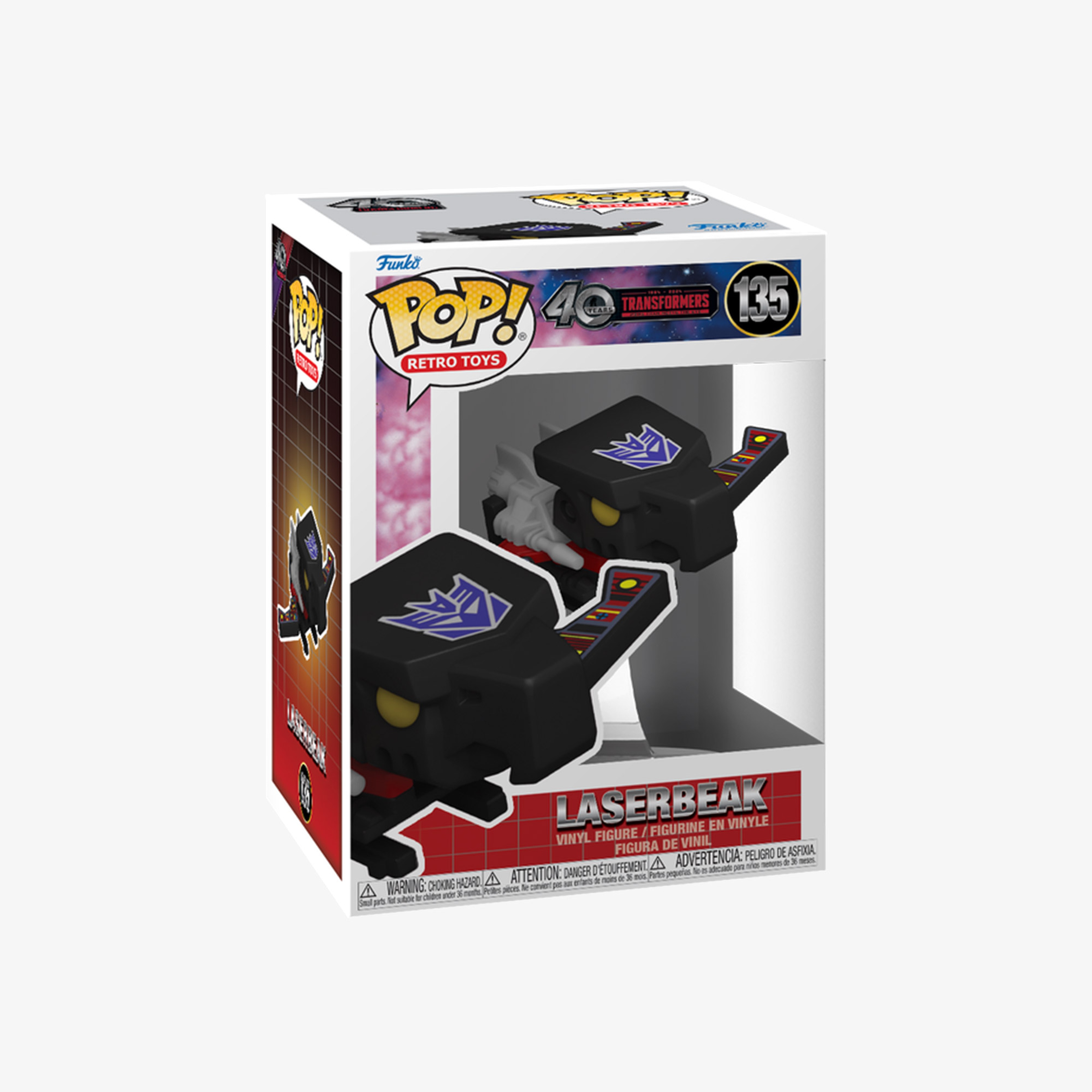 Funko Pop Retro Toys: Transformers Laserbeak W/Ch Renkli Figür