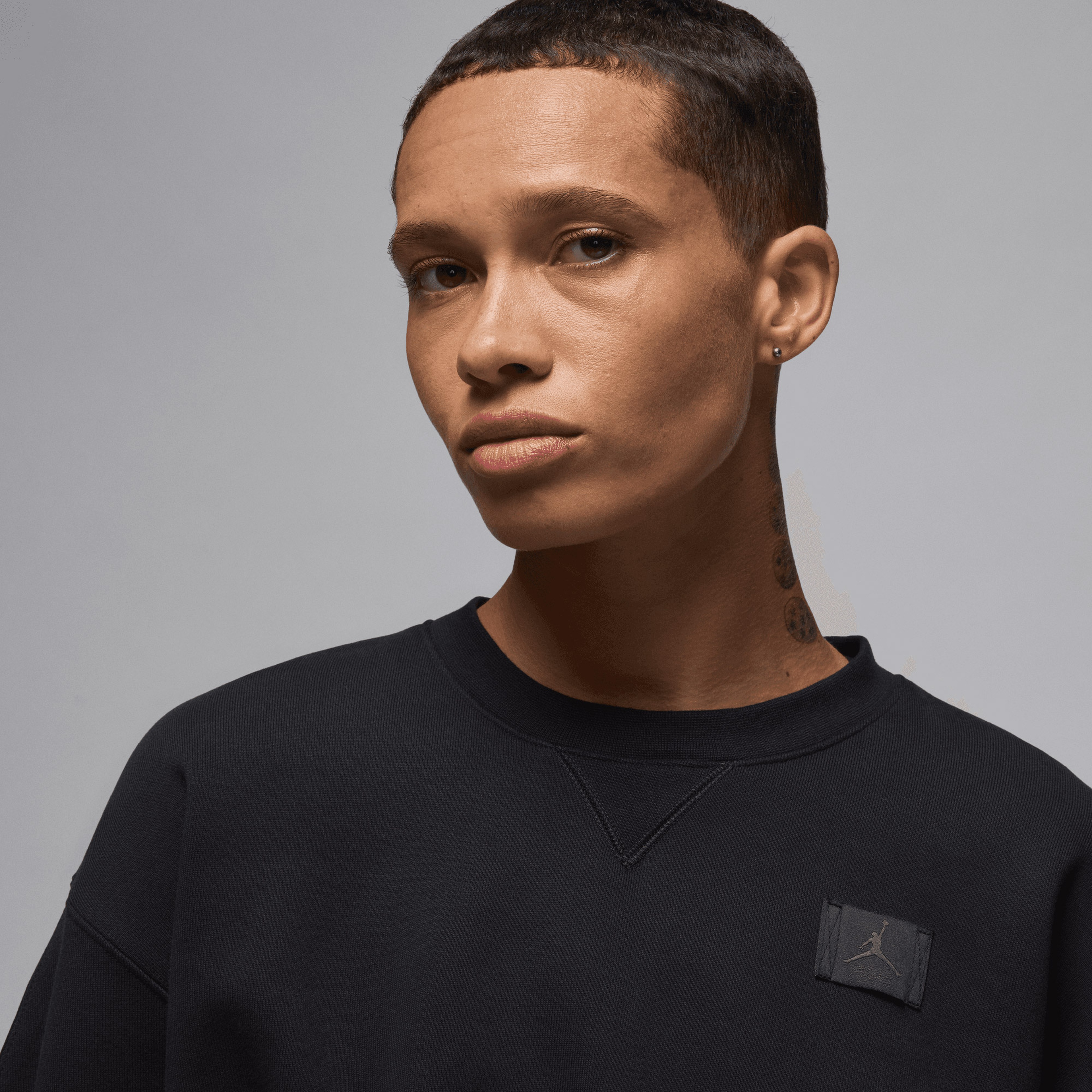 Jordan Flight Fleece Top 24 Kadın Siyah Sweatshirt