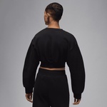 Jordan Flight Fleece Top 24 Kadın Siyah Sweatshirt