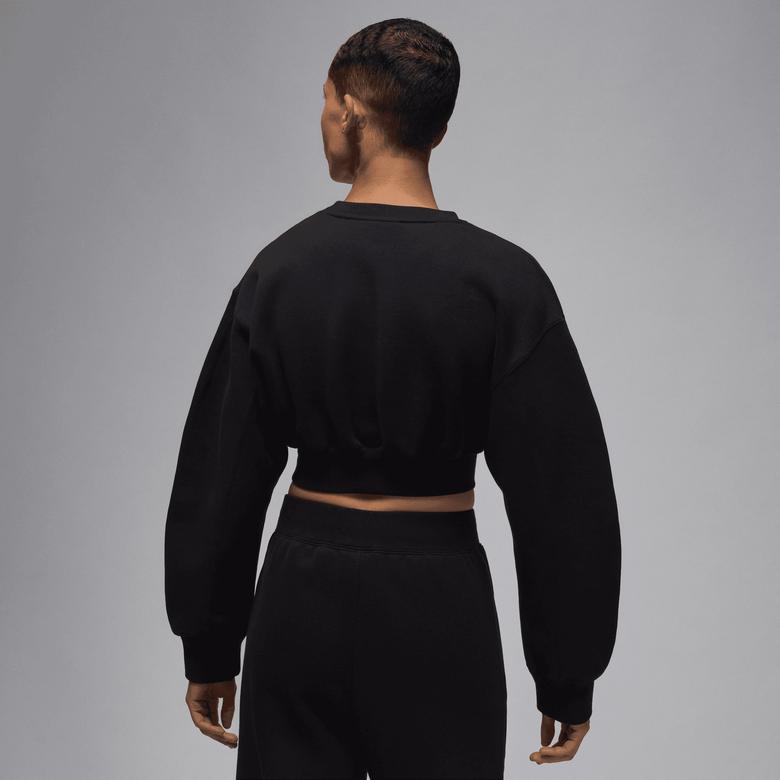 Jordan Flight Fleece Top 24 Kadın Siyah Sweatshirt