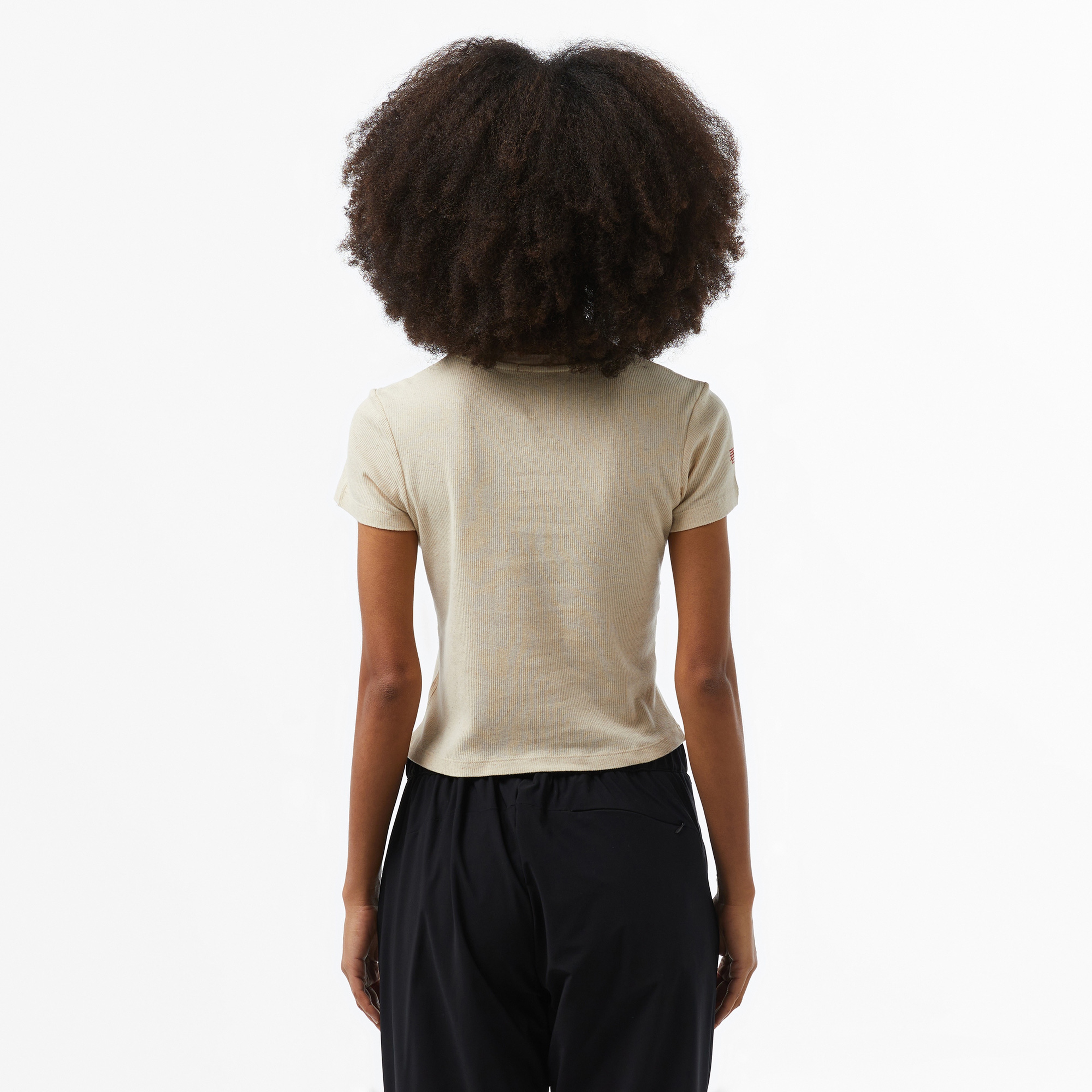 The Stay Line Orino Japon Baskı Detaylı Kadın Krem T-Shirt