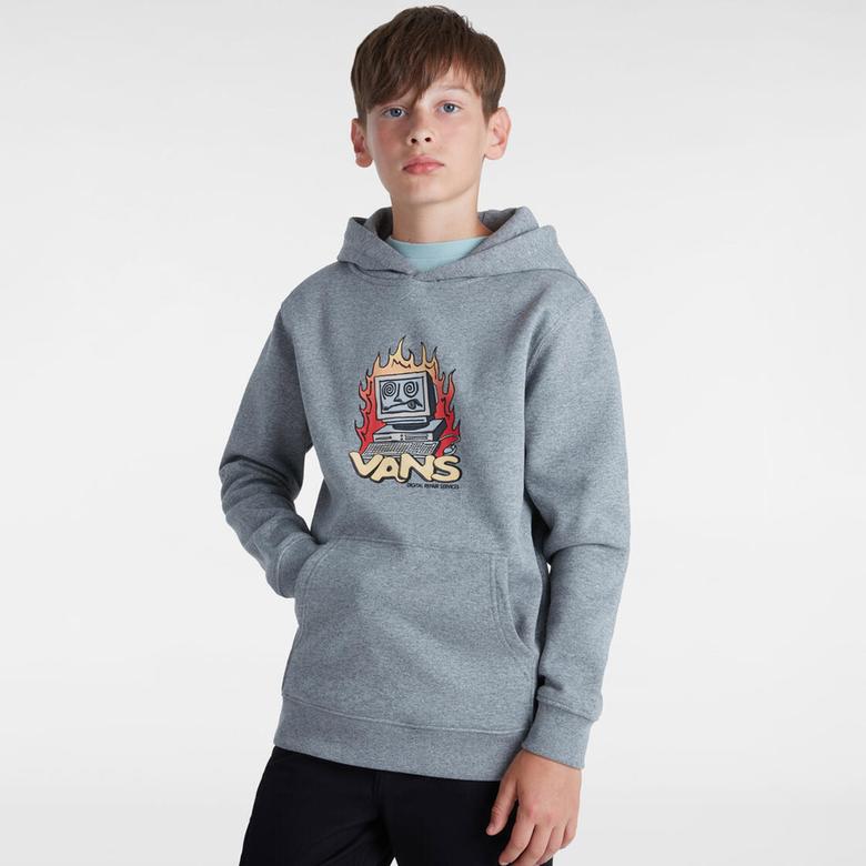 Vans Digital Repair Po Çocuk Gri Sweatshirt