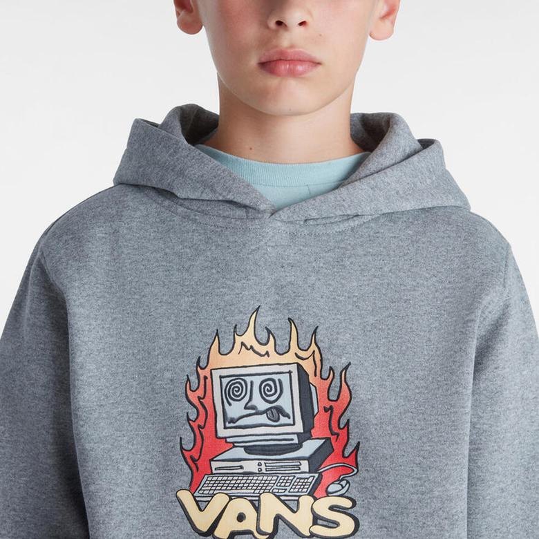 Vans Digital Repair Po Çocuk Gri Sweatshirt