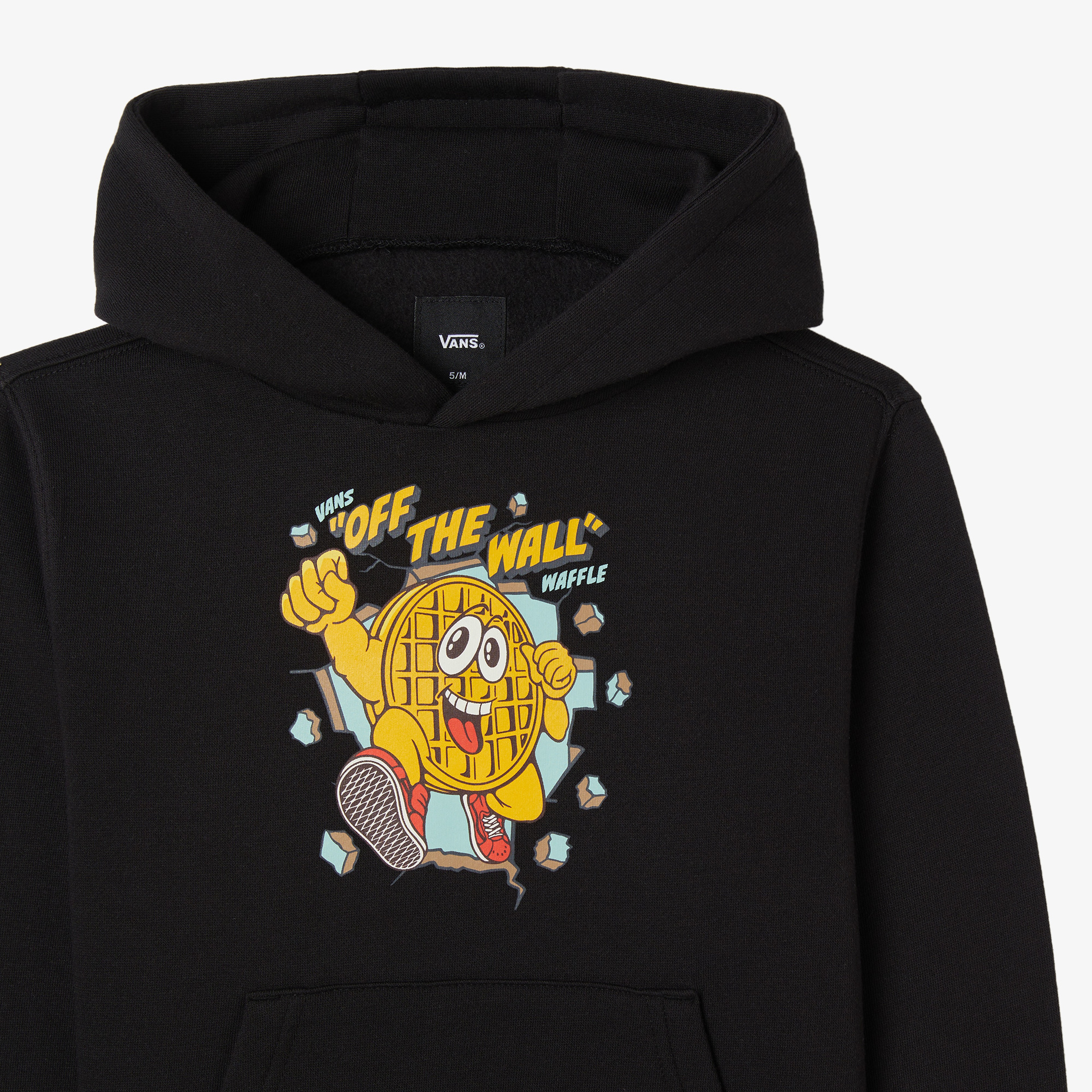 Vans Kd Waffle Man Po Çocuk Siyah Sweatshirt