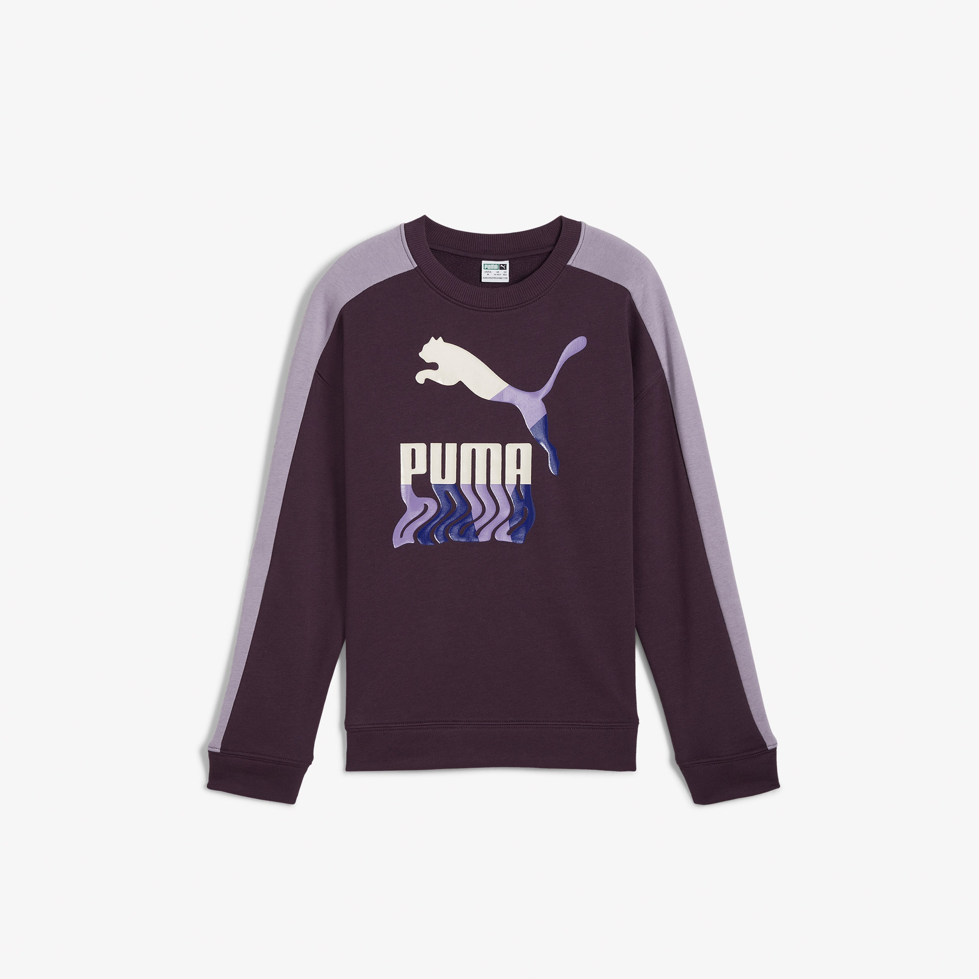 Puma T7 Crew Tr Çocuk Mor Sweatshirt