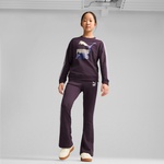 Puma T7 Crew Tr Çocuk Mor Sweatshirt