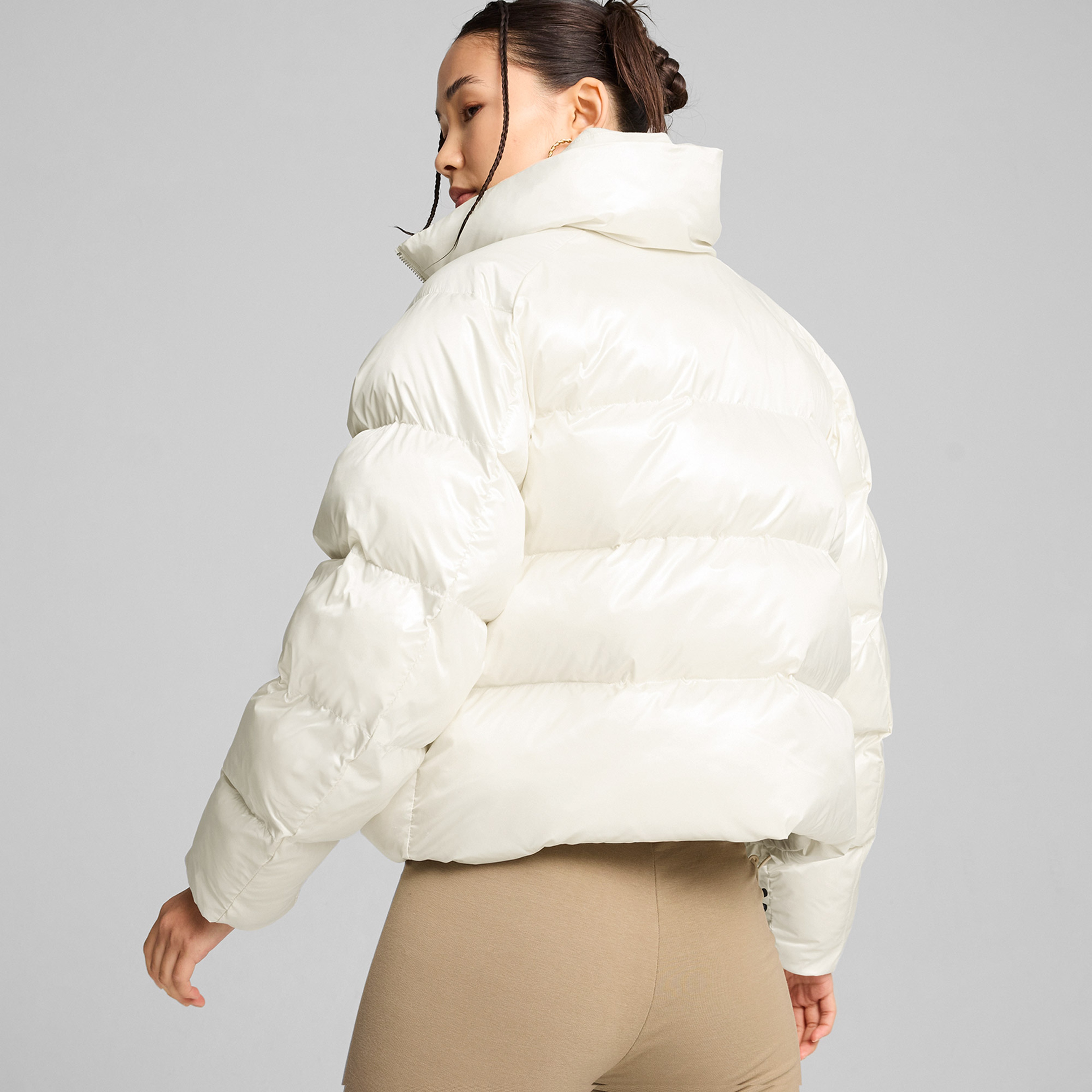 Puma Shiny Puffer Kadın Krem Mont