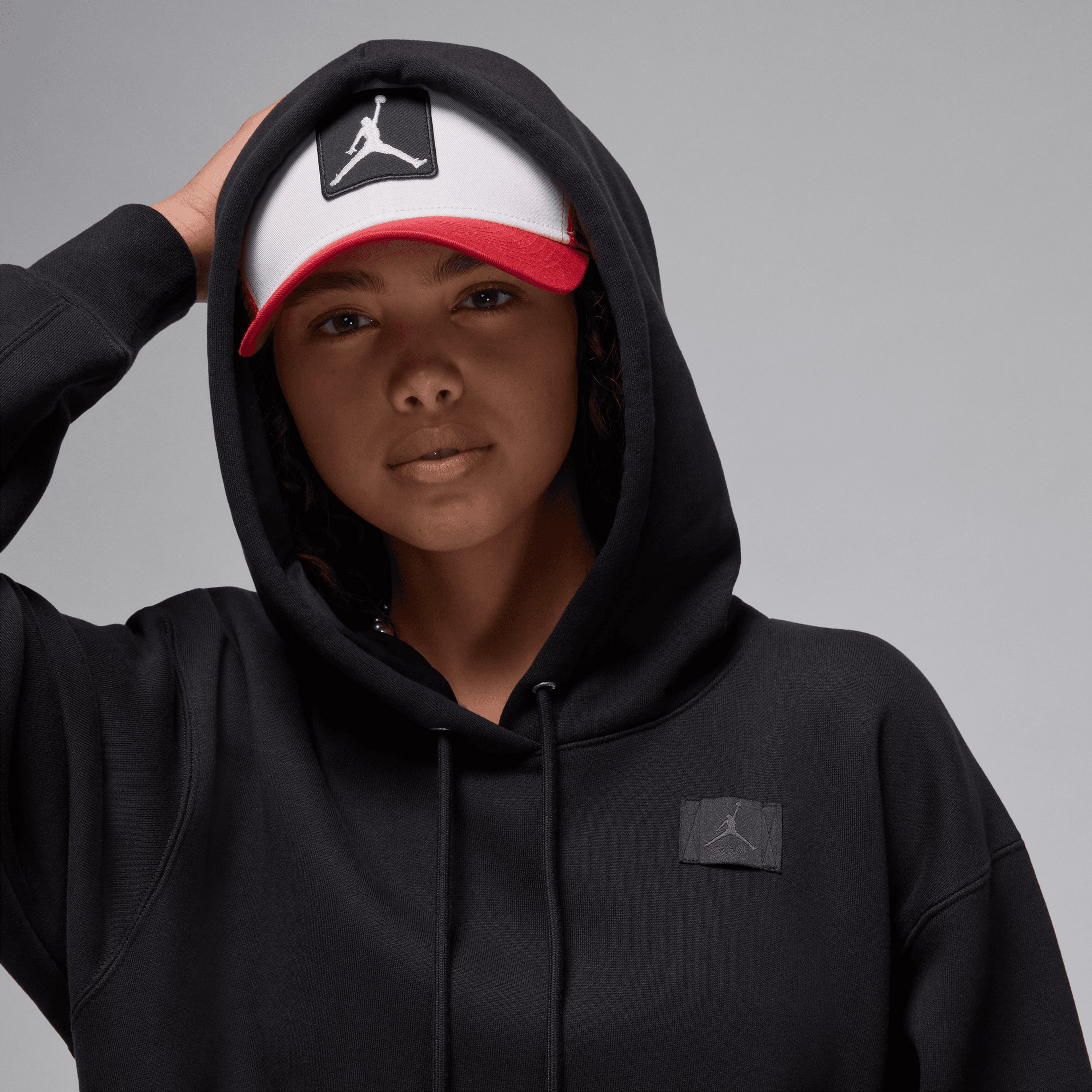 Jordan W J Flt Flc Po 24 Kadın Siyah Sweatshirt