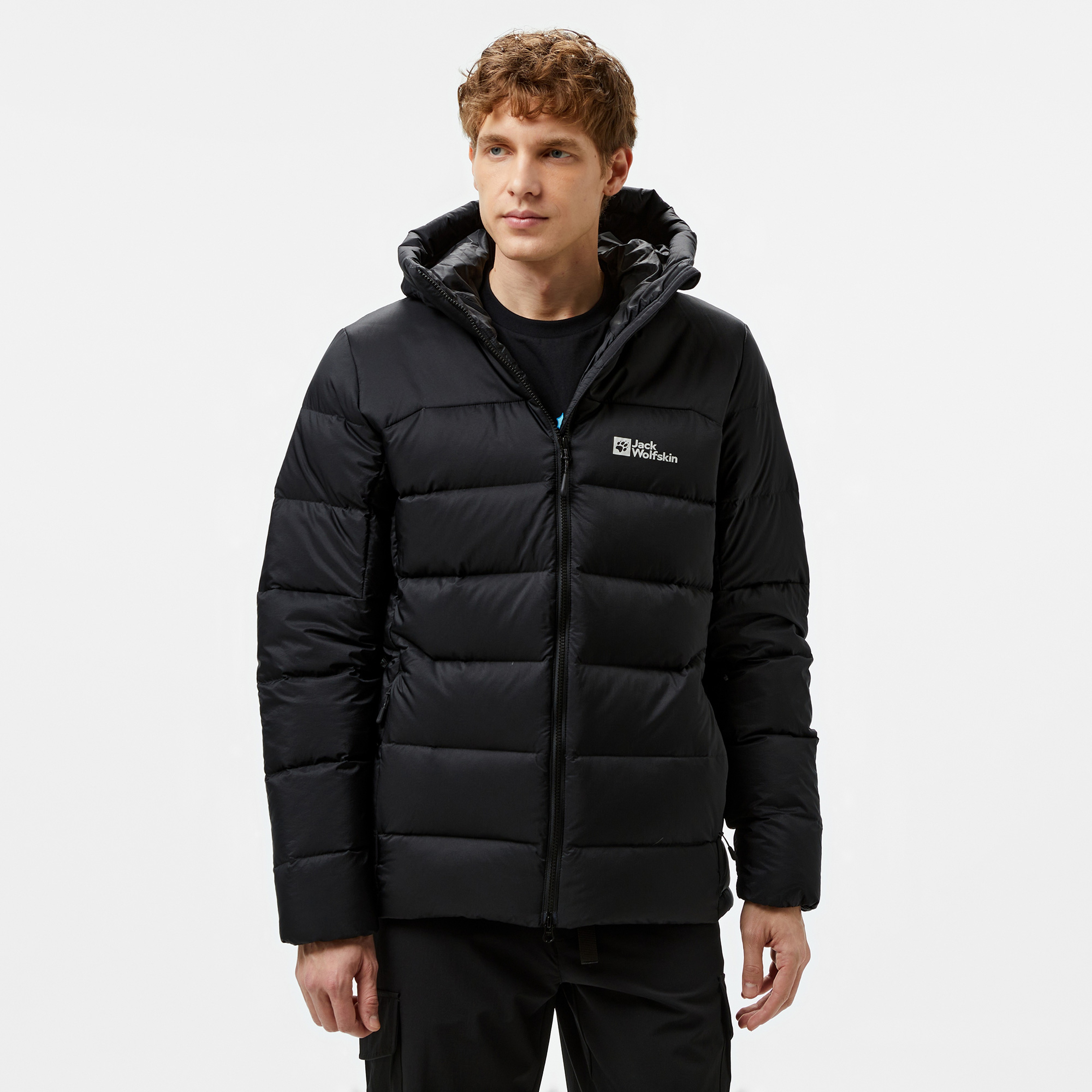 Jack Wolfskin Down Insulated Erkek Siyah Mont