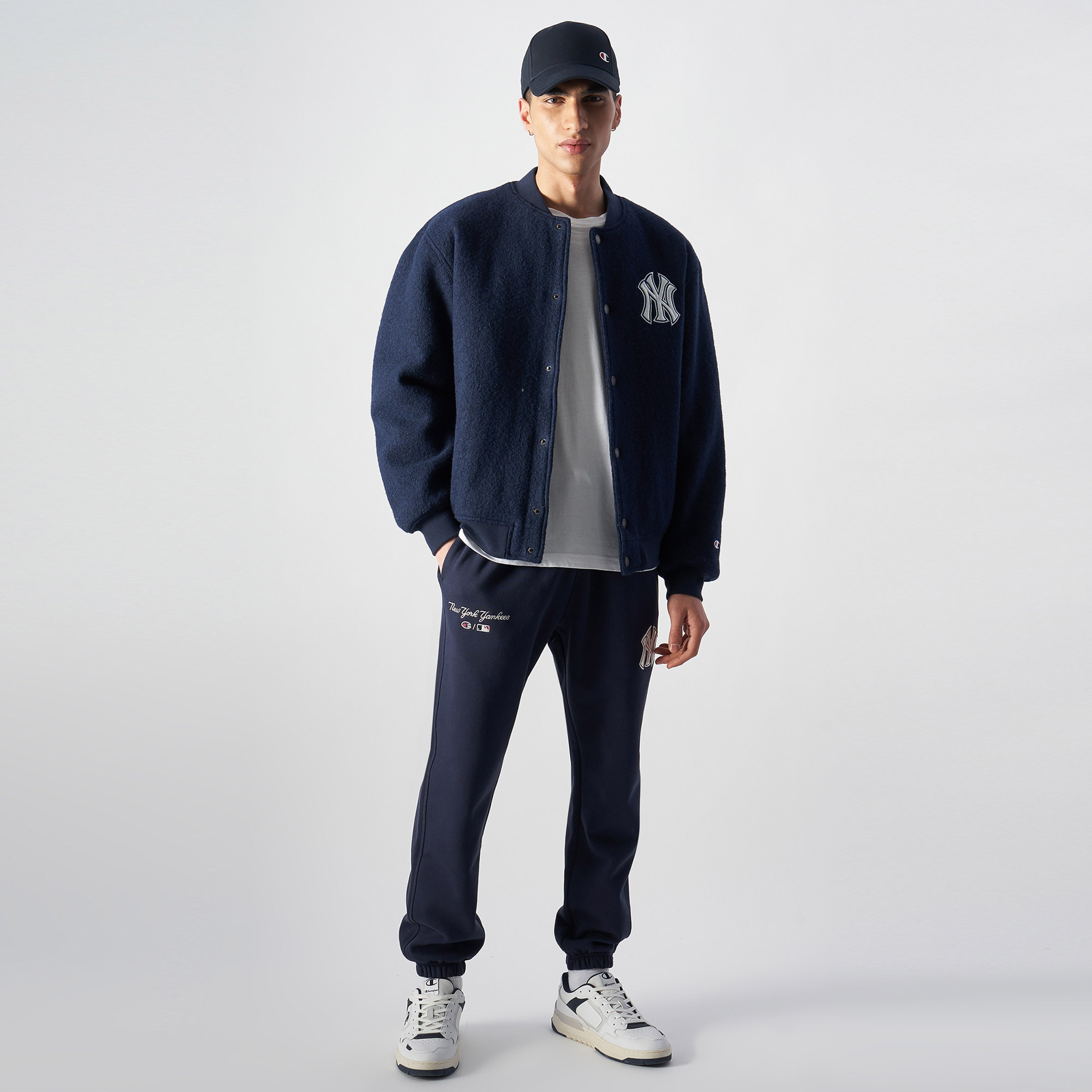 Champion Elastic Cuff Erkek Lacivert Eşofman Altı