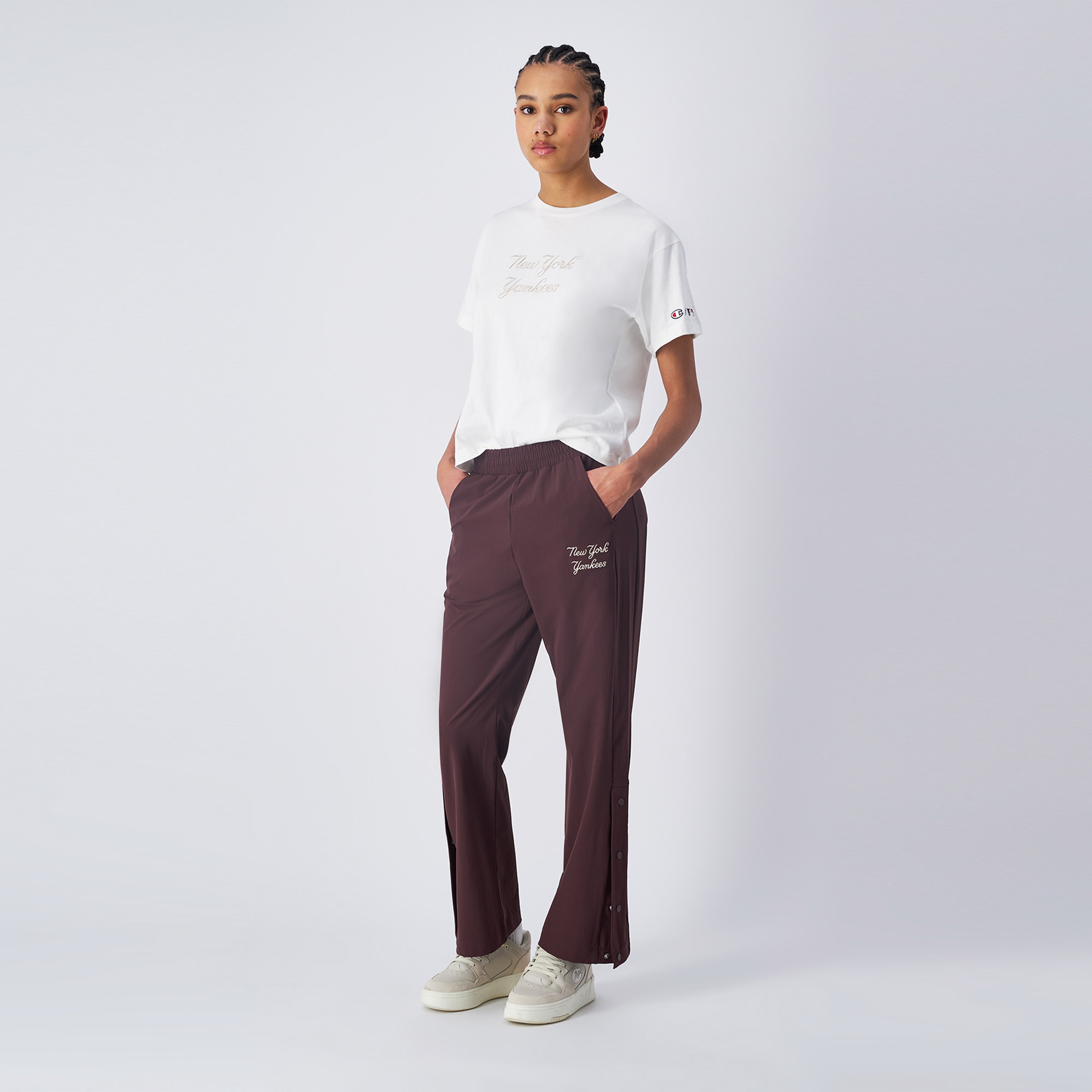 Champion Wide Leg Kadın Kahverengi Eşofman Altı