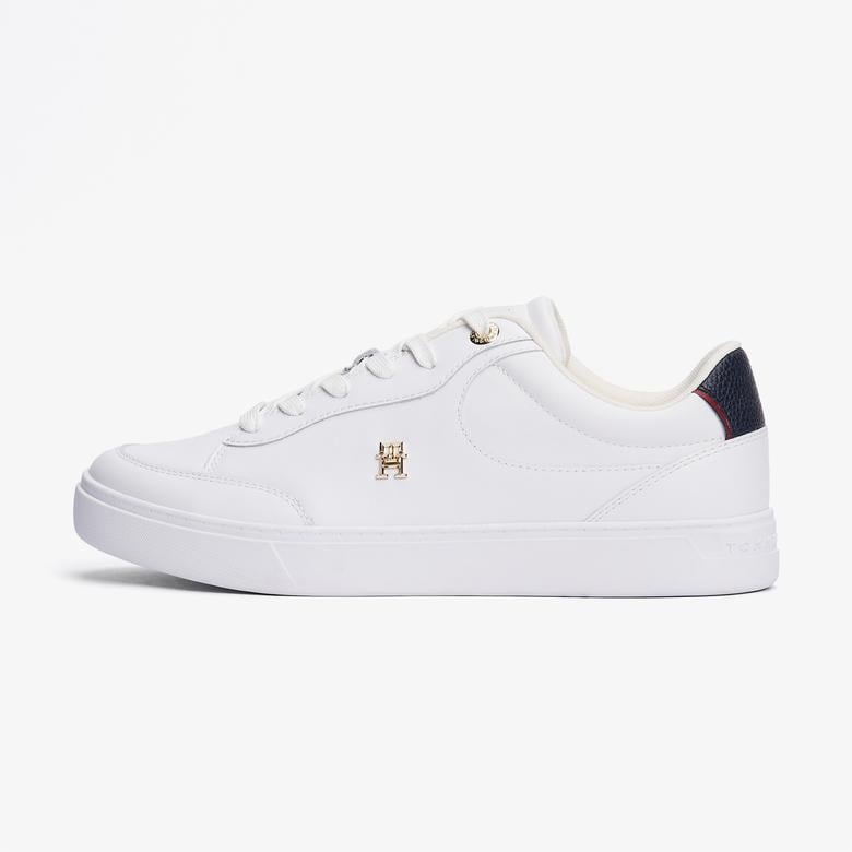 Tommy Hilfiger Essential Chic Court Rwb Kadın Beyaz Spor Ayakkabı