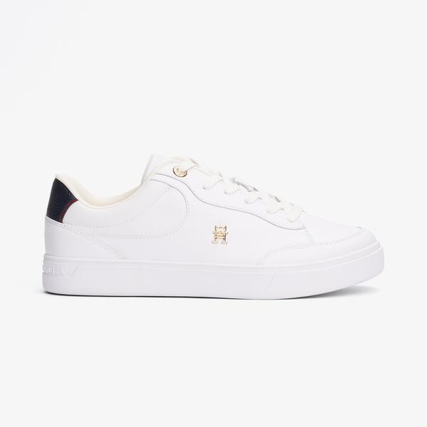 Tommy Hilfiger Essential Chic Court Rwb Kadın Beyaz Spor Ayakkabı