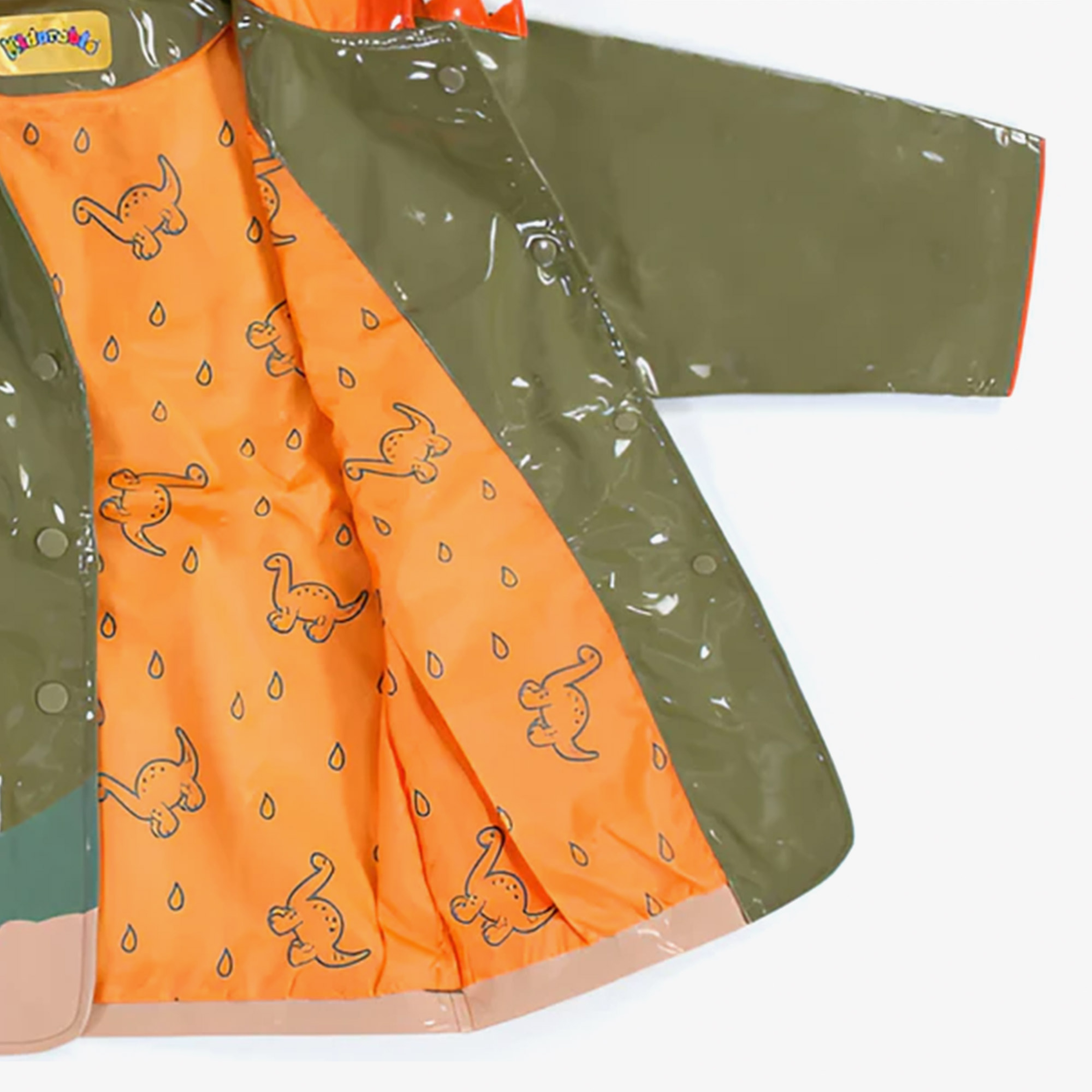 Kidorable Dinazor Çocuk Yeşil Yağmurluk