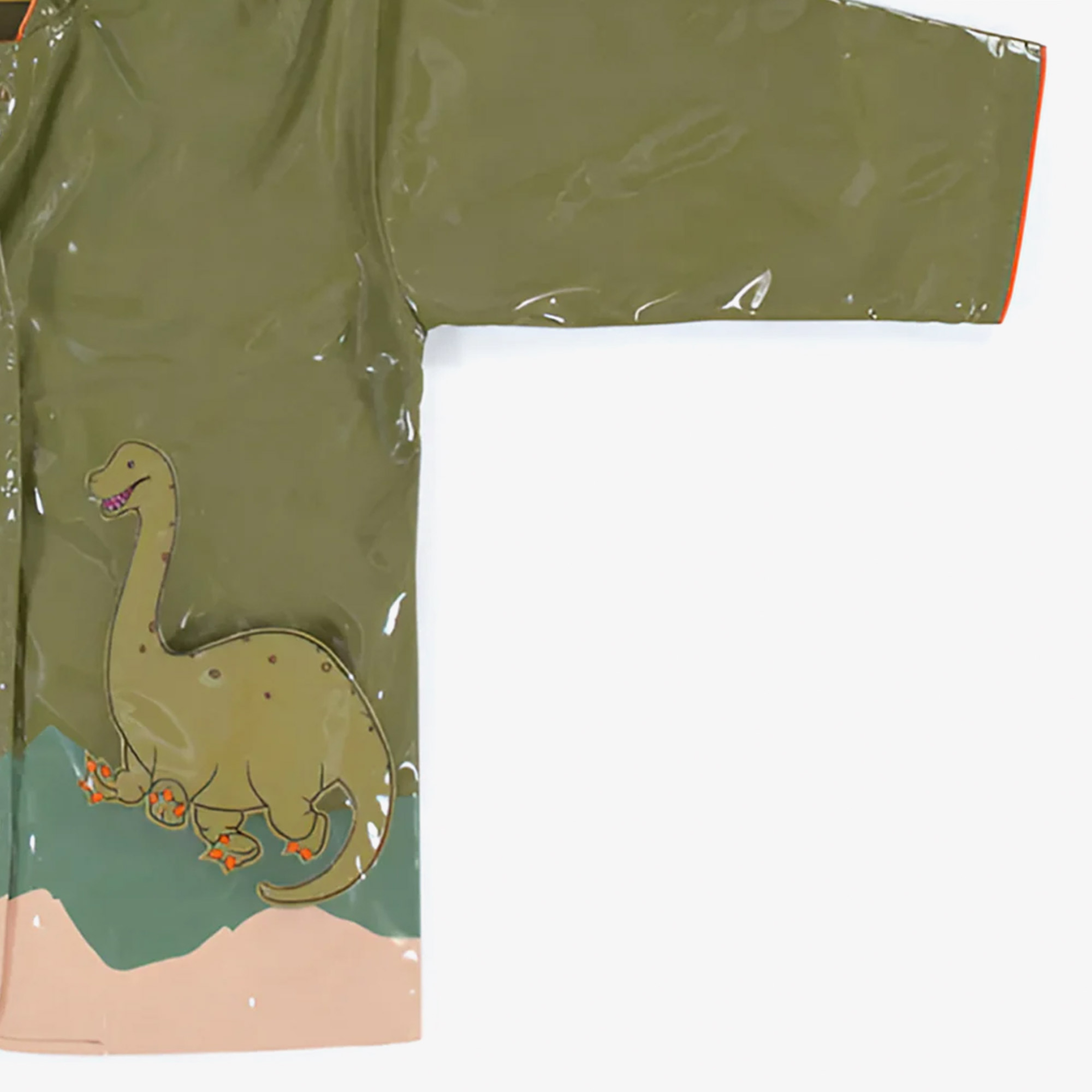 Kidorable Dinazor Çocuk Yeşil Yağmurluk