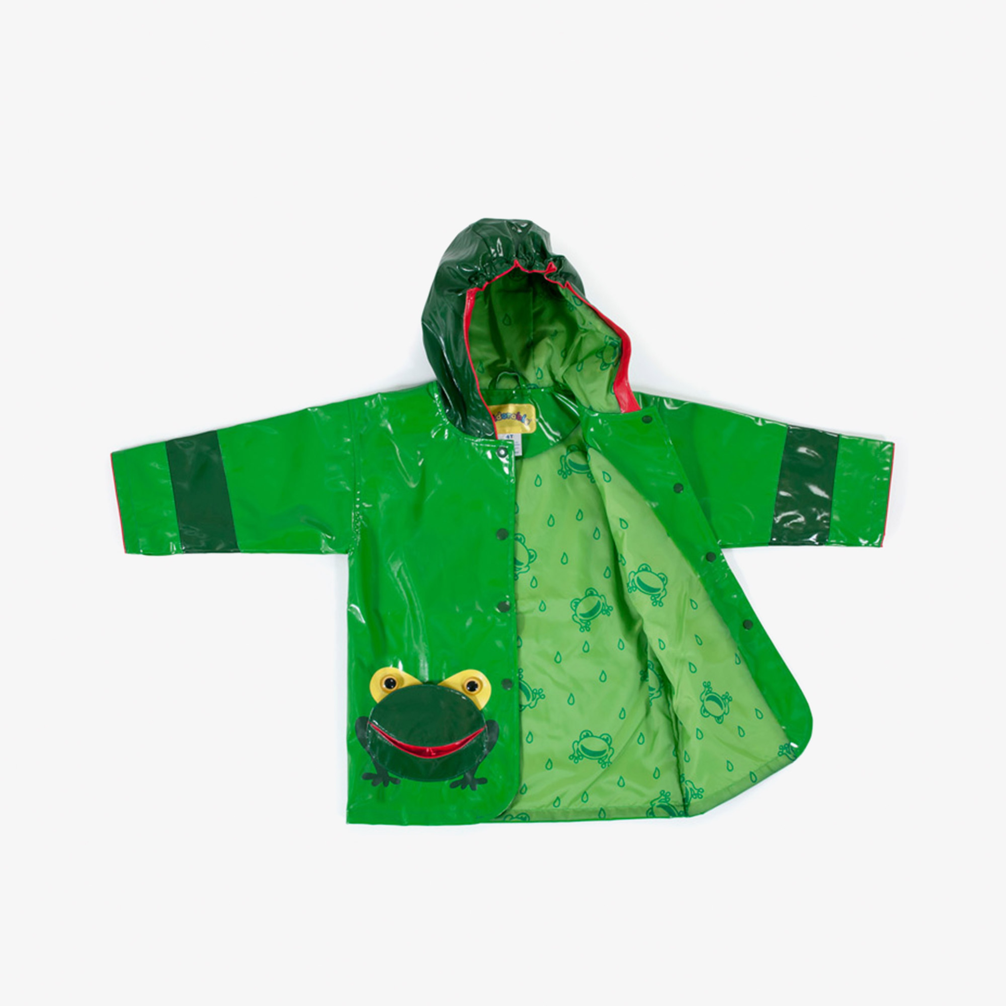 Kidorable Kurbağa Çocuk Yeşil Yağmurluk