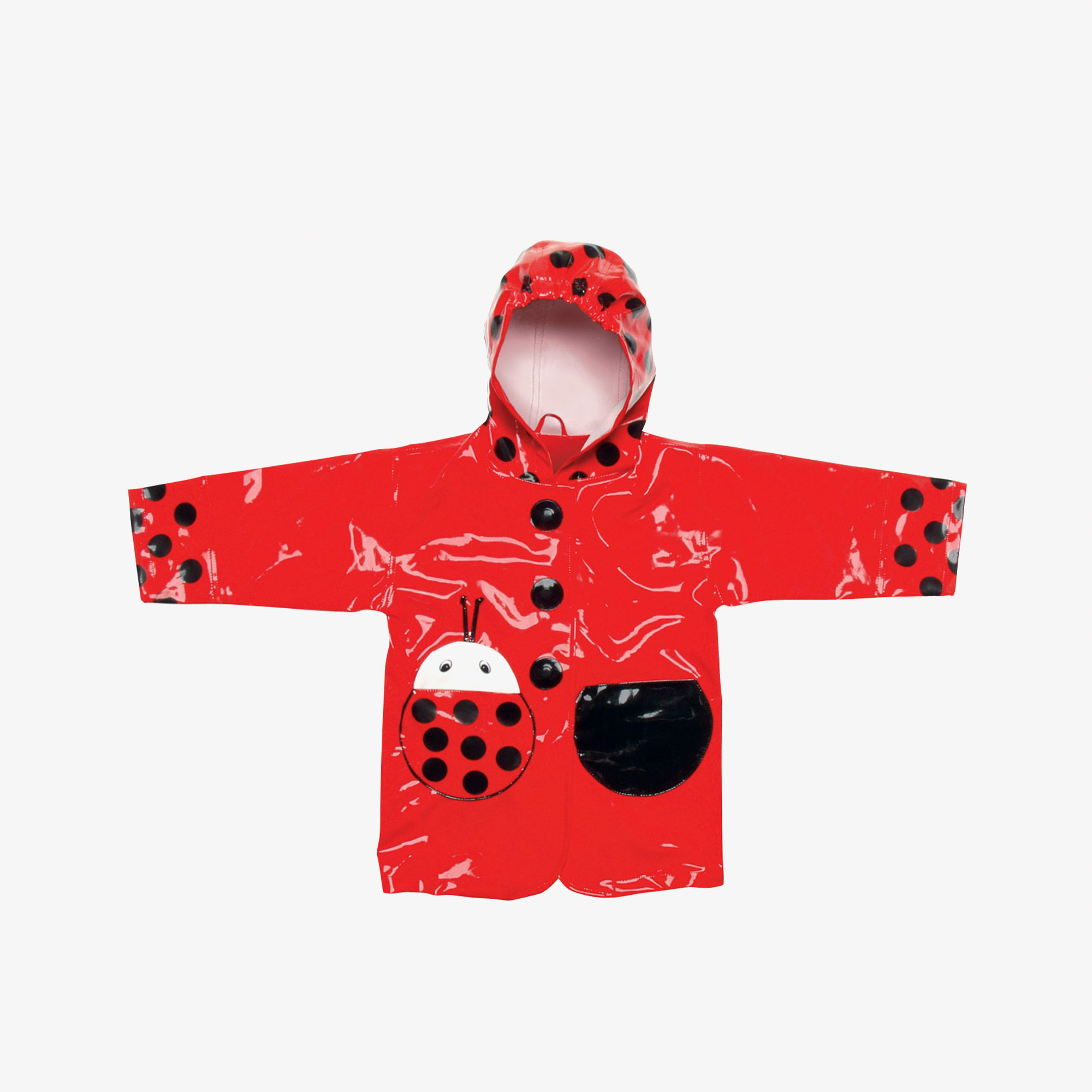 Kidorable Uğur Böceği Çocuk Kırmızı Yağmurluk