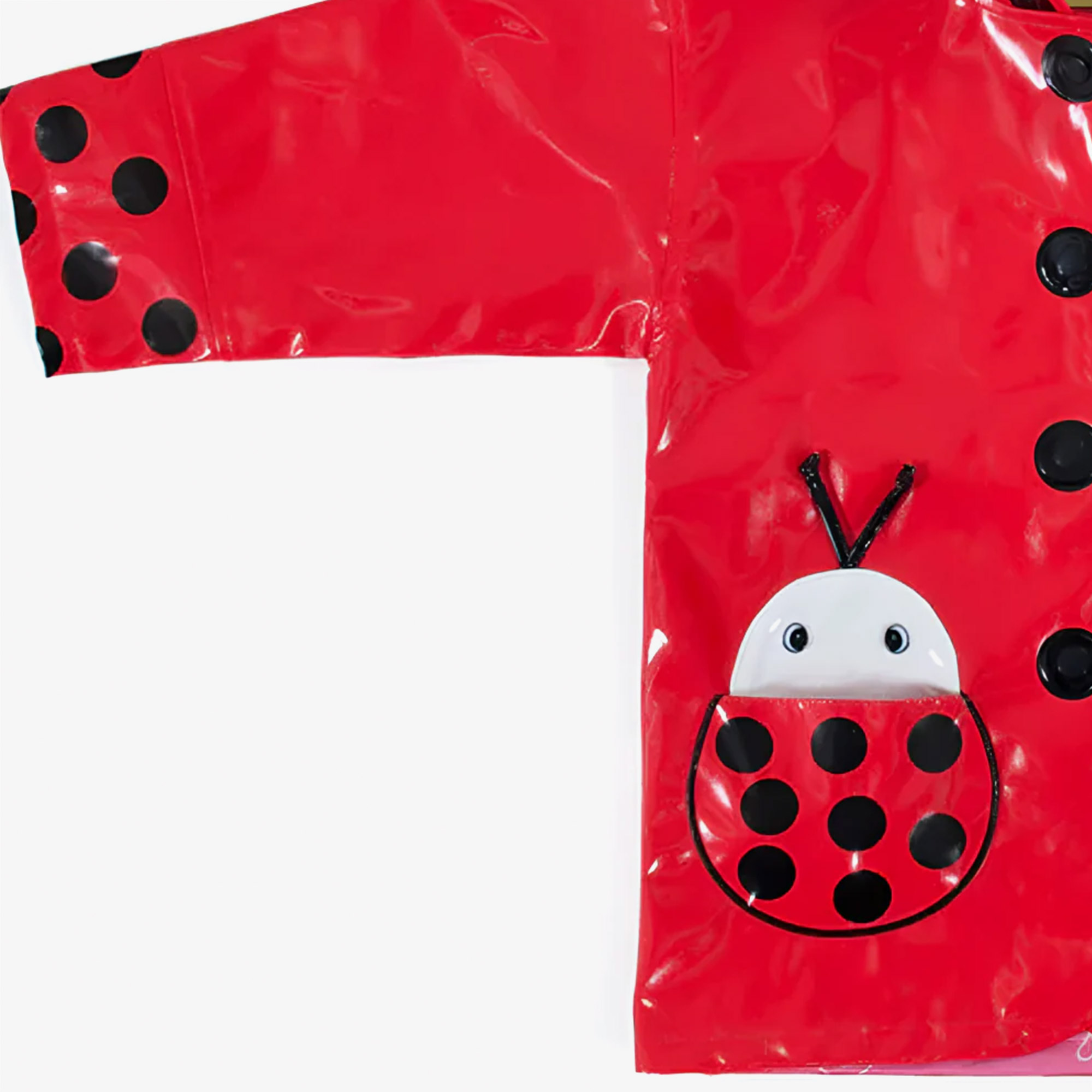 Kidorable Uğur Böceği Çocuk Kırmızı Yağmurluk