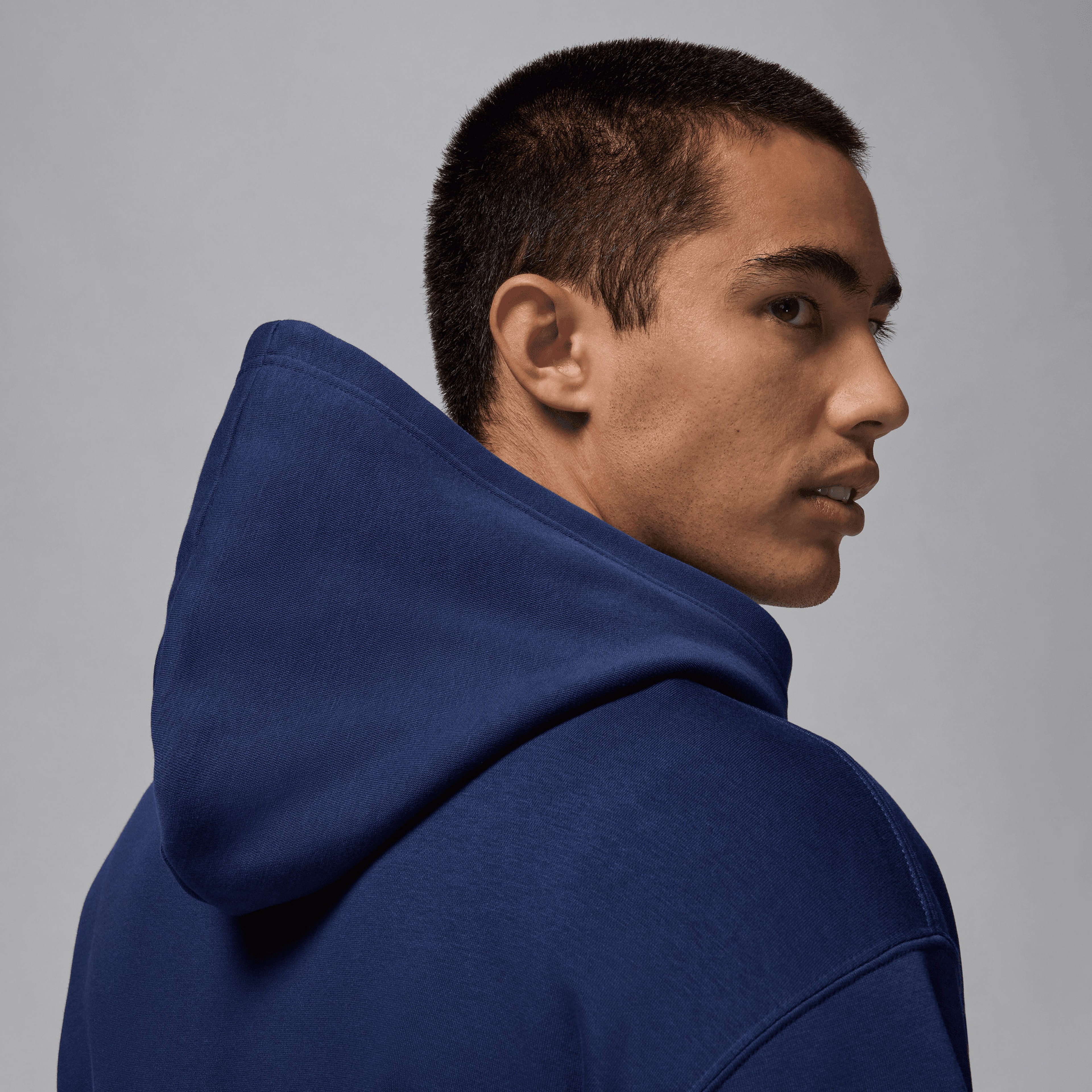 Jordan M J Brkln Fleece Erkek Mavi Sweatshirt