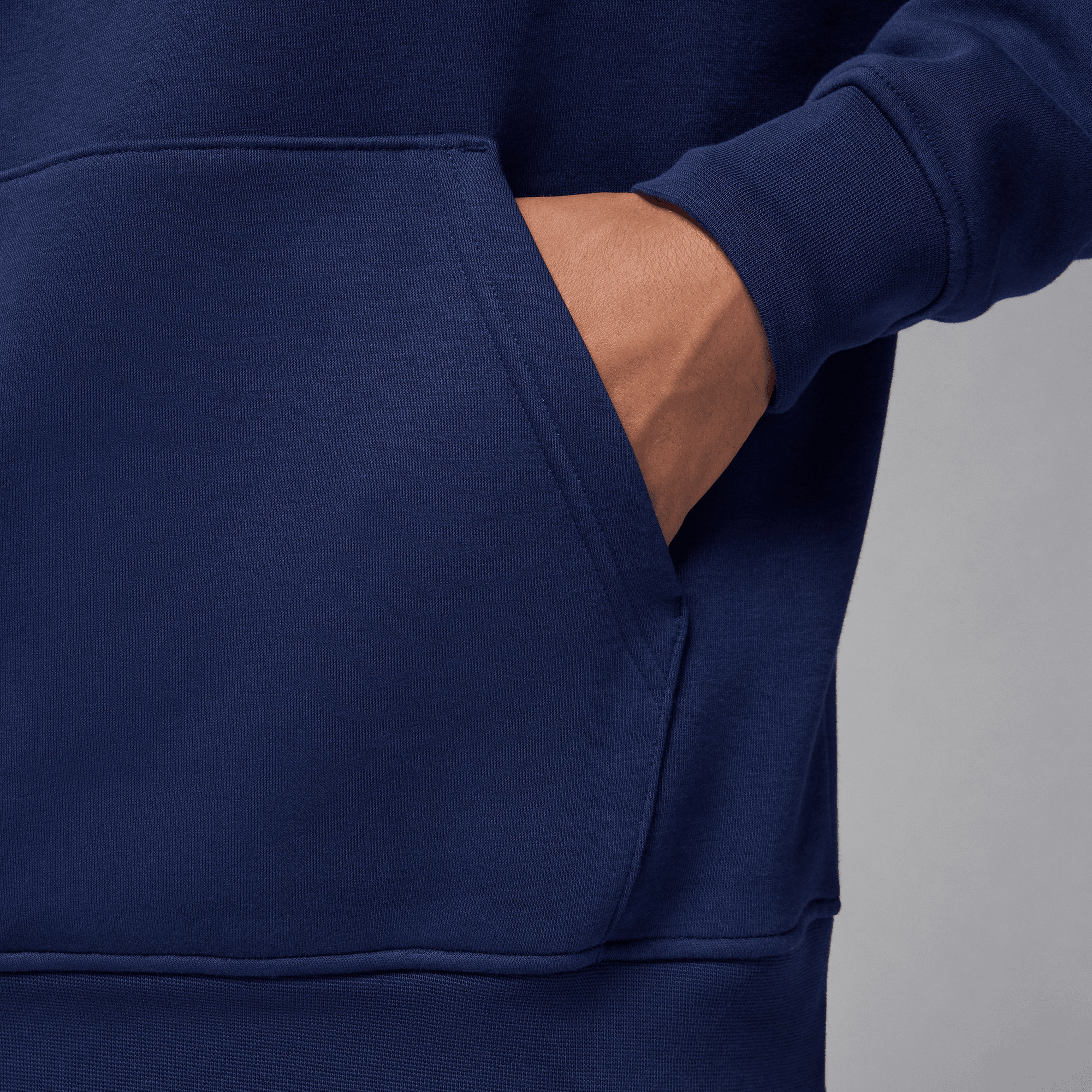 Jordan M J Brkln Fleece Erkek Mavi Sweatshirt