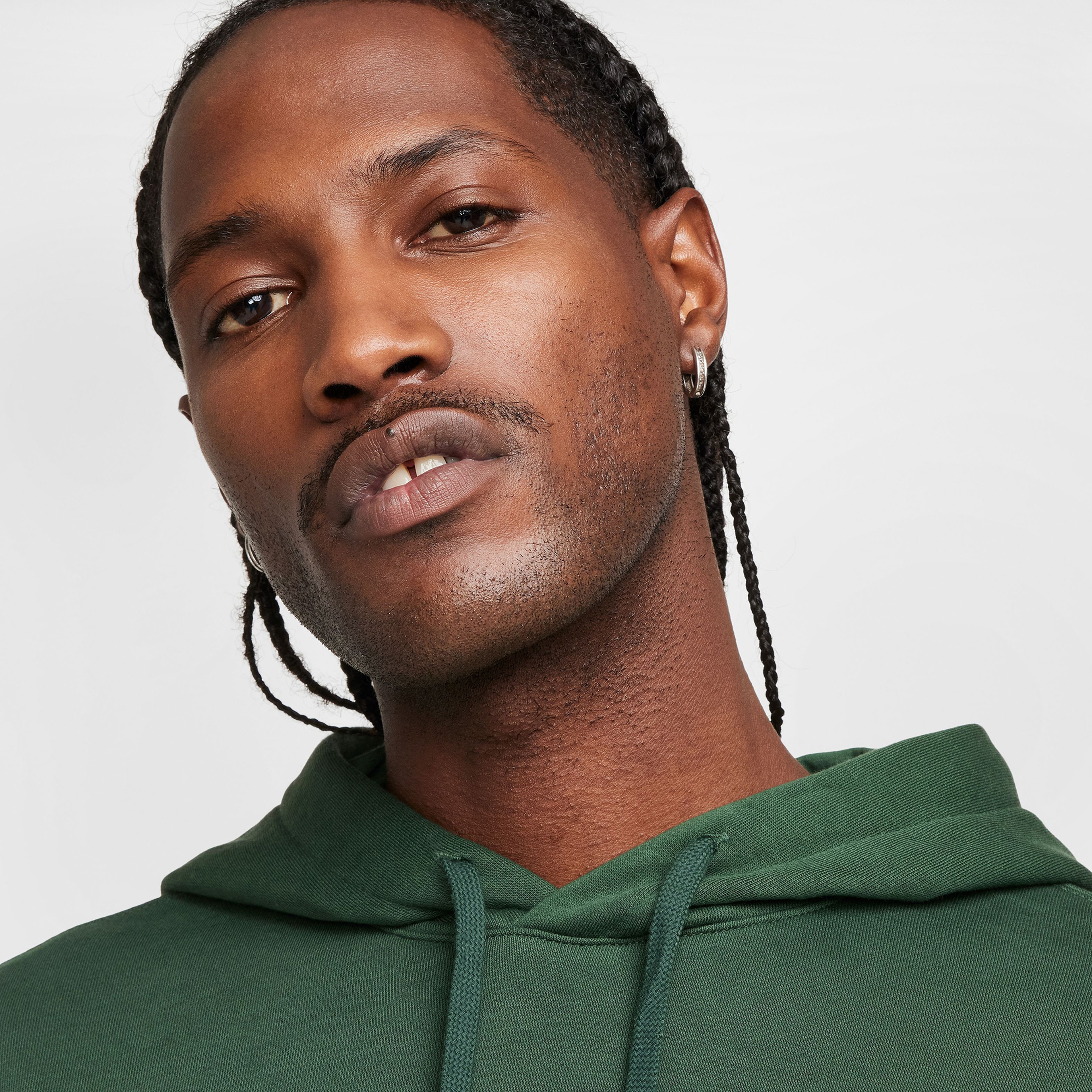 Nike M Nsw Club Po Bb Erkek Yeşil Hoodie