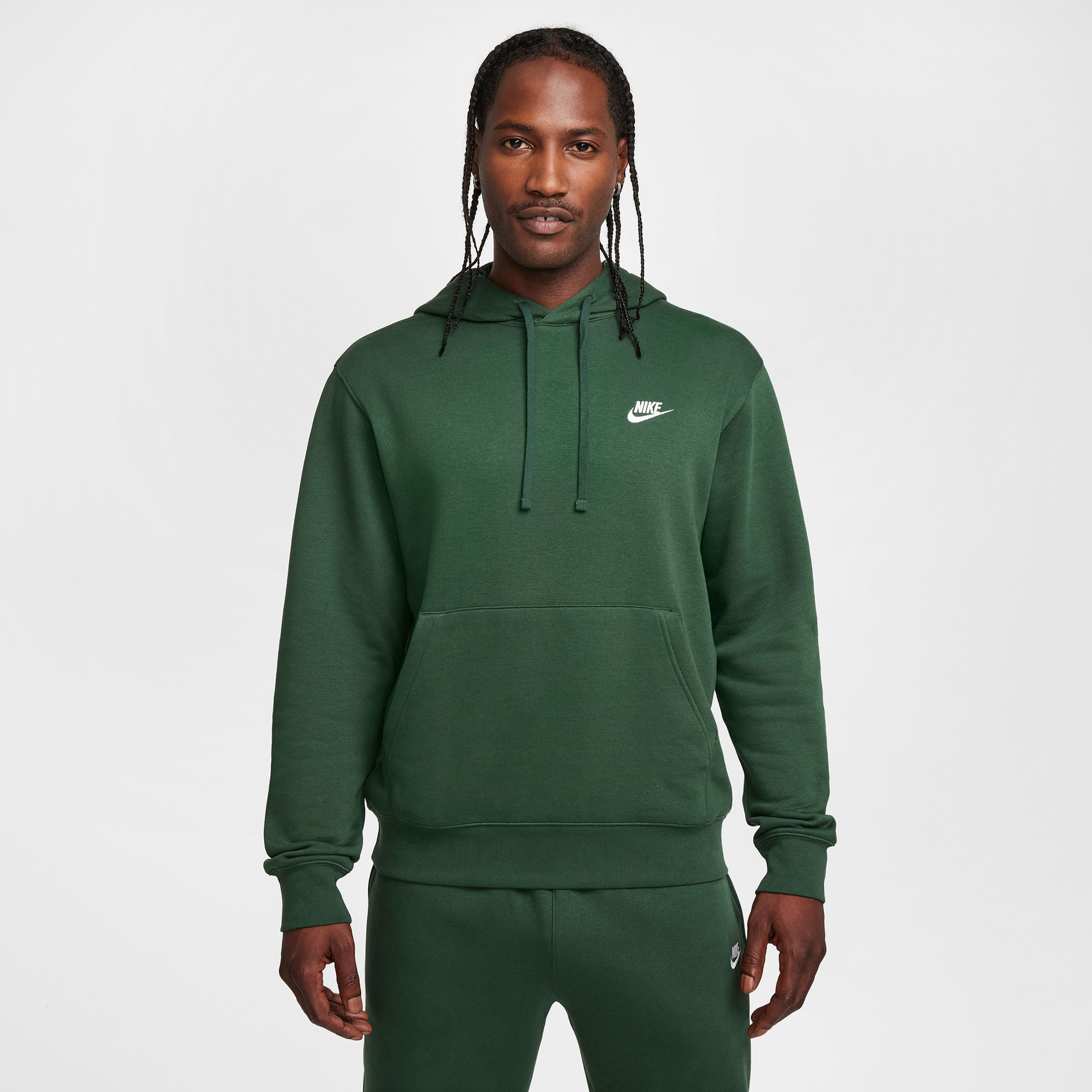 Nike M Nsw Club Po Bb Erkek Yeşil Hoodie
