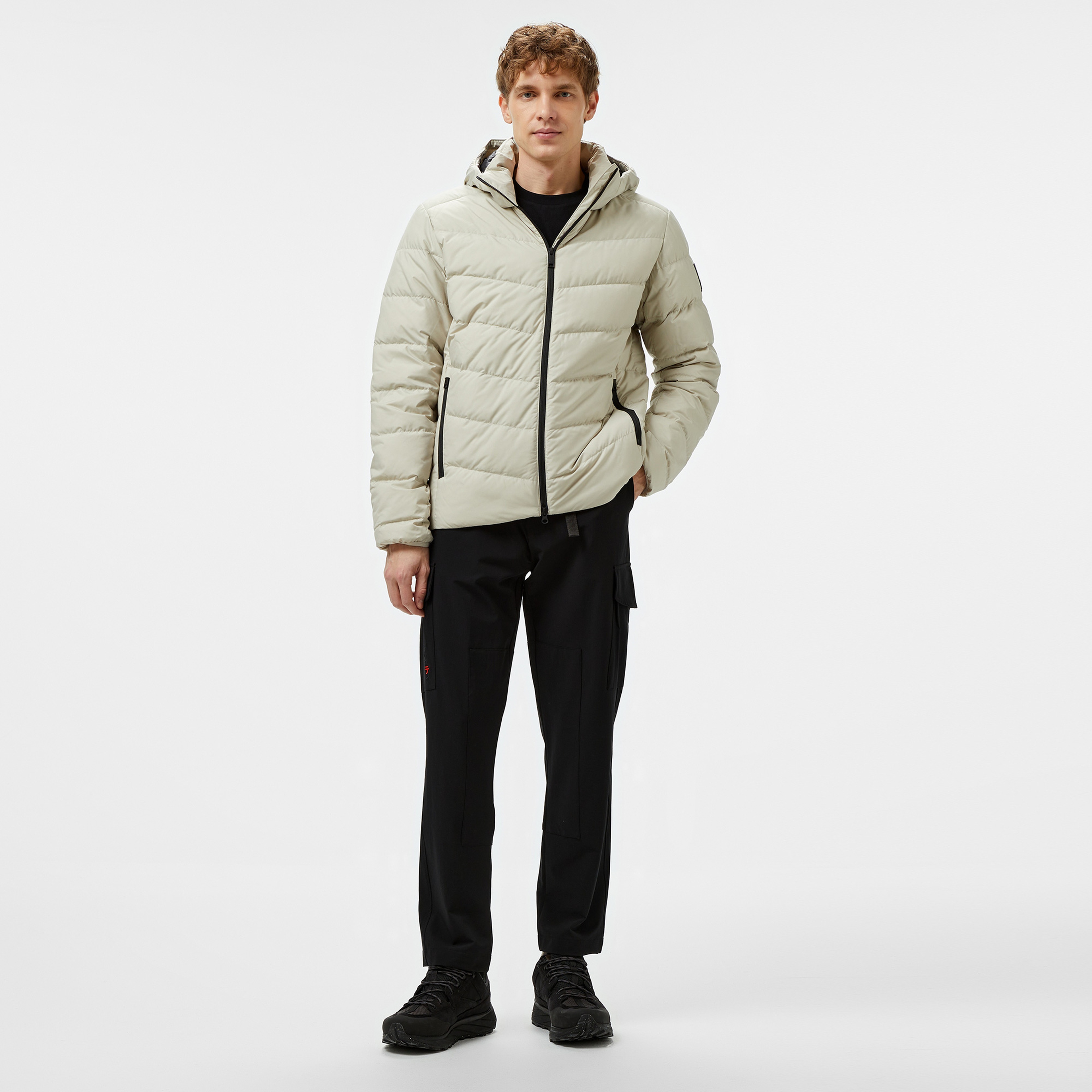 Jack Wolfskin Down Insulated Erkek Gri Mont