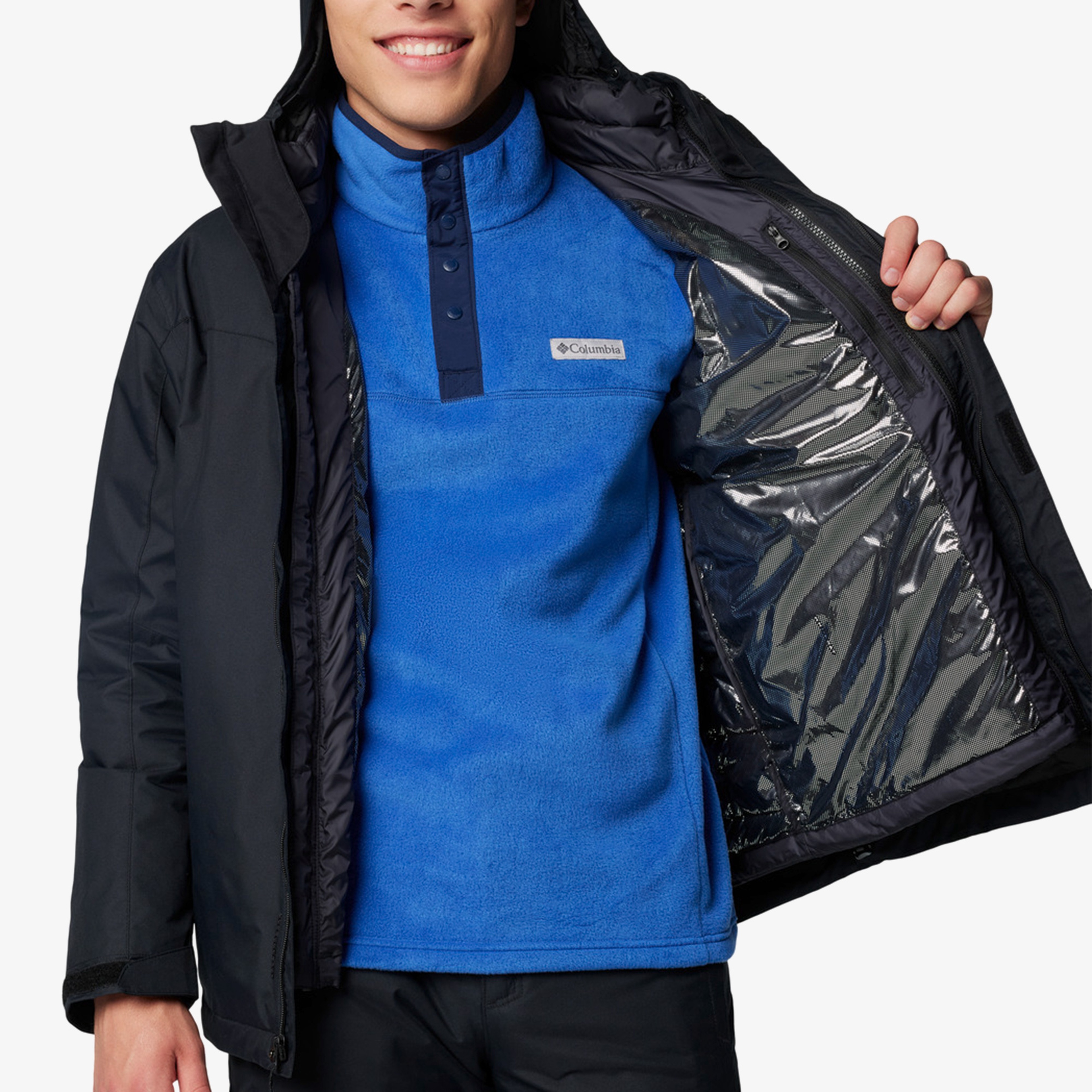 Columbia Whirlibird V Interchange Erkek Siyah Ceket