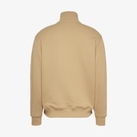 Tommy Hilfiger Tjm Rlx Badge 1/4 Zip Erkek Bej Sweatshirt