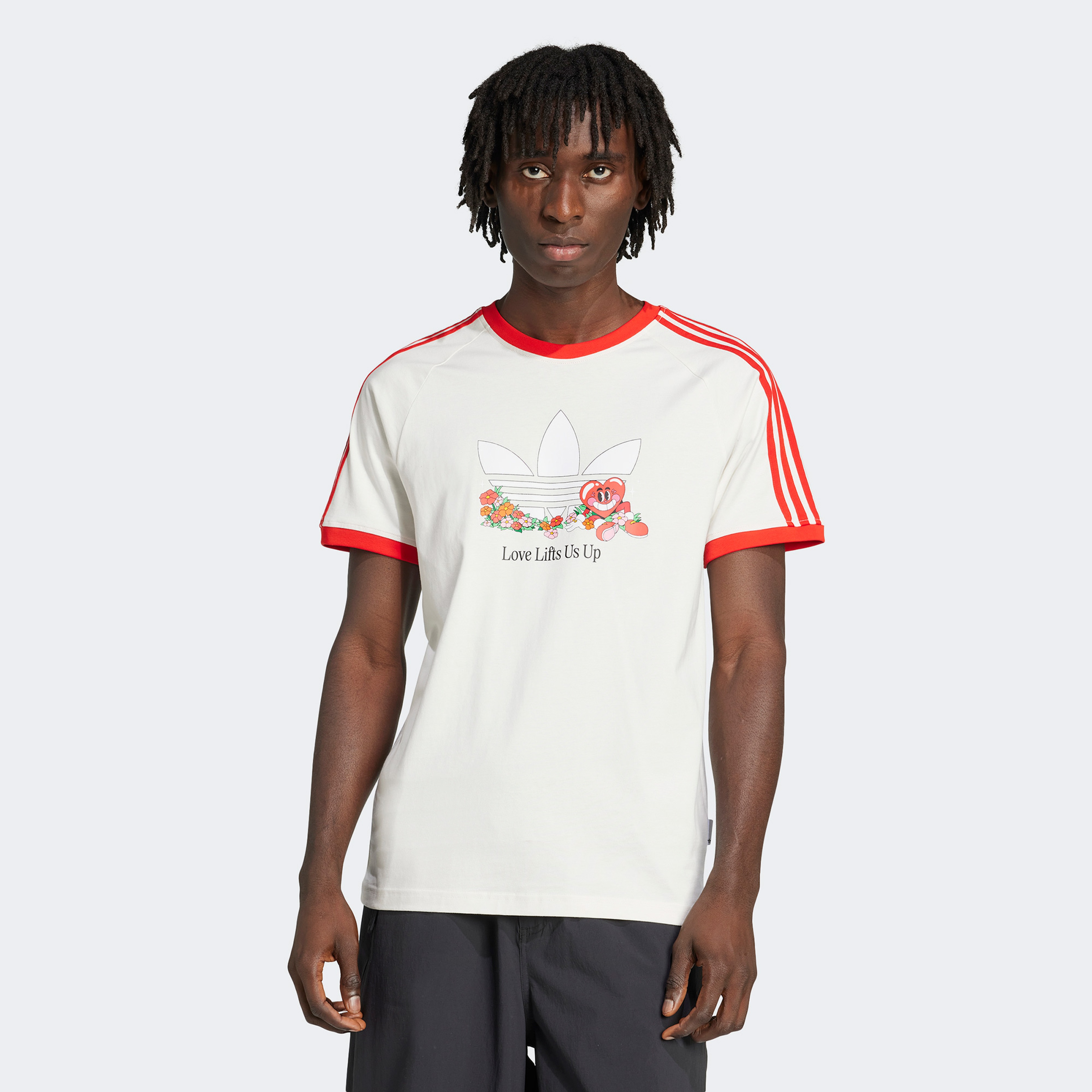 adidas Cali Erkek Beyaz T-Shirt