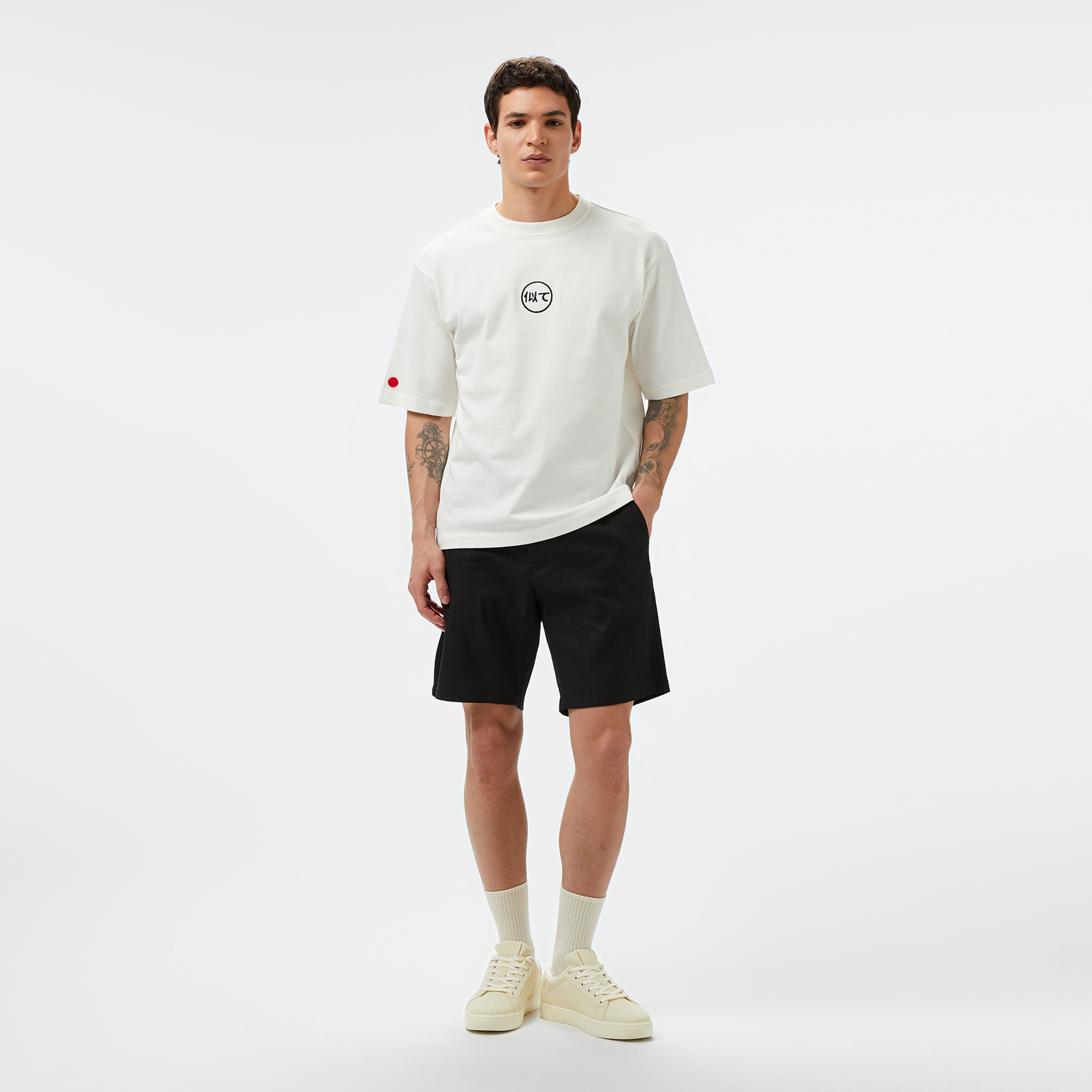 UNITED4 Erkek Beyaz T-Shirt