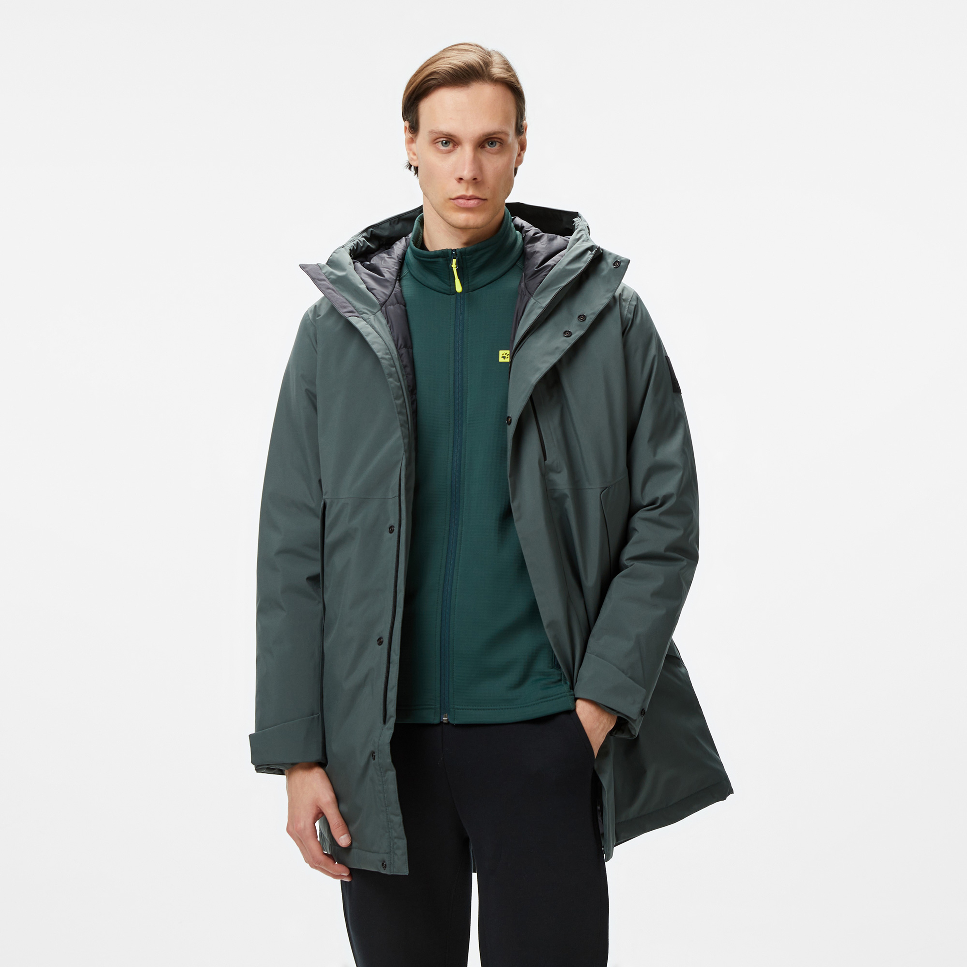 Jack Wolfskin Brandenburger Texapore Erkek Yeşil Ceket