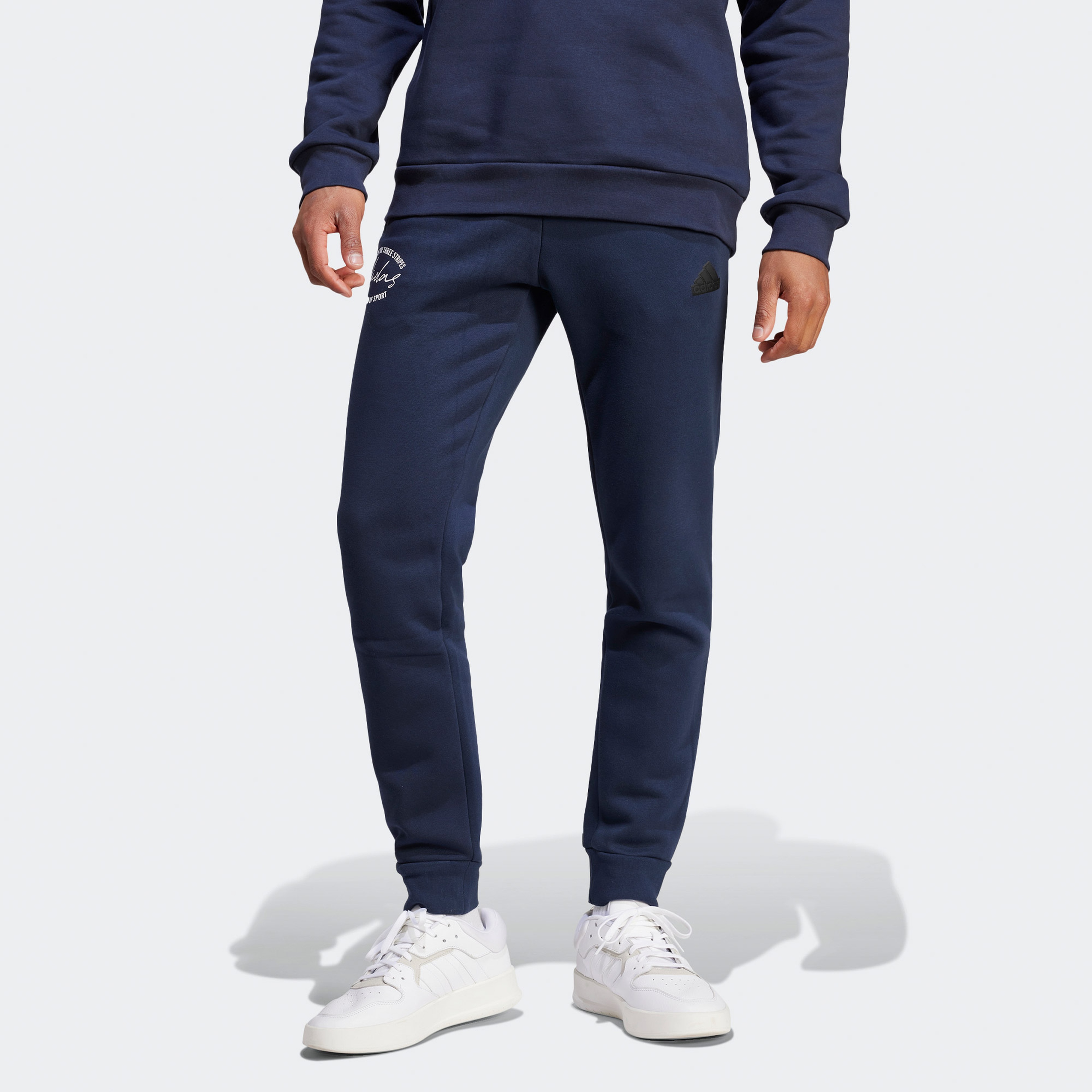 adidas Bl Fleece Q3 Erkek Lacivert Eşofman Altı